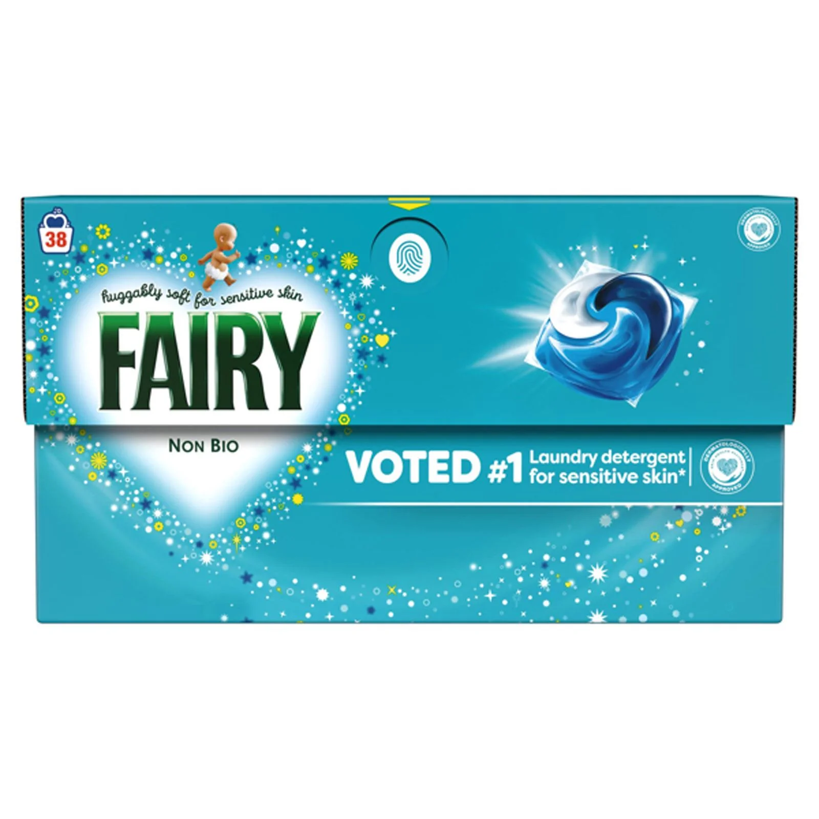 Fairy Non Bio Pods Washing Liquid Laundry Capsules, (38 Washes)