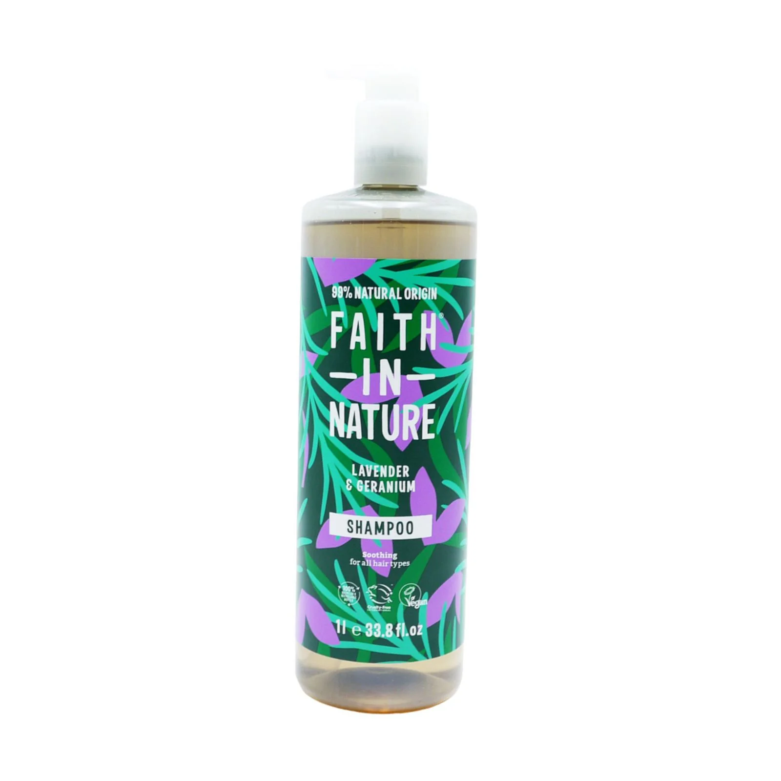 Faith In Nature Natural Lavender & Geranium Shampoo 1 Liter