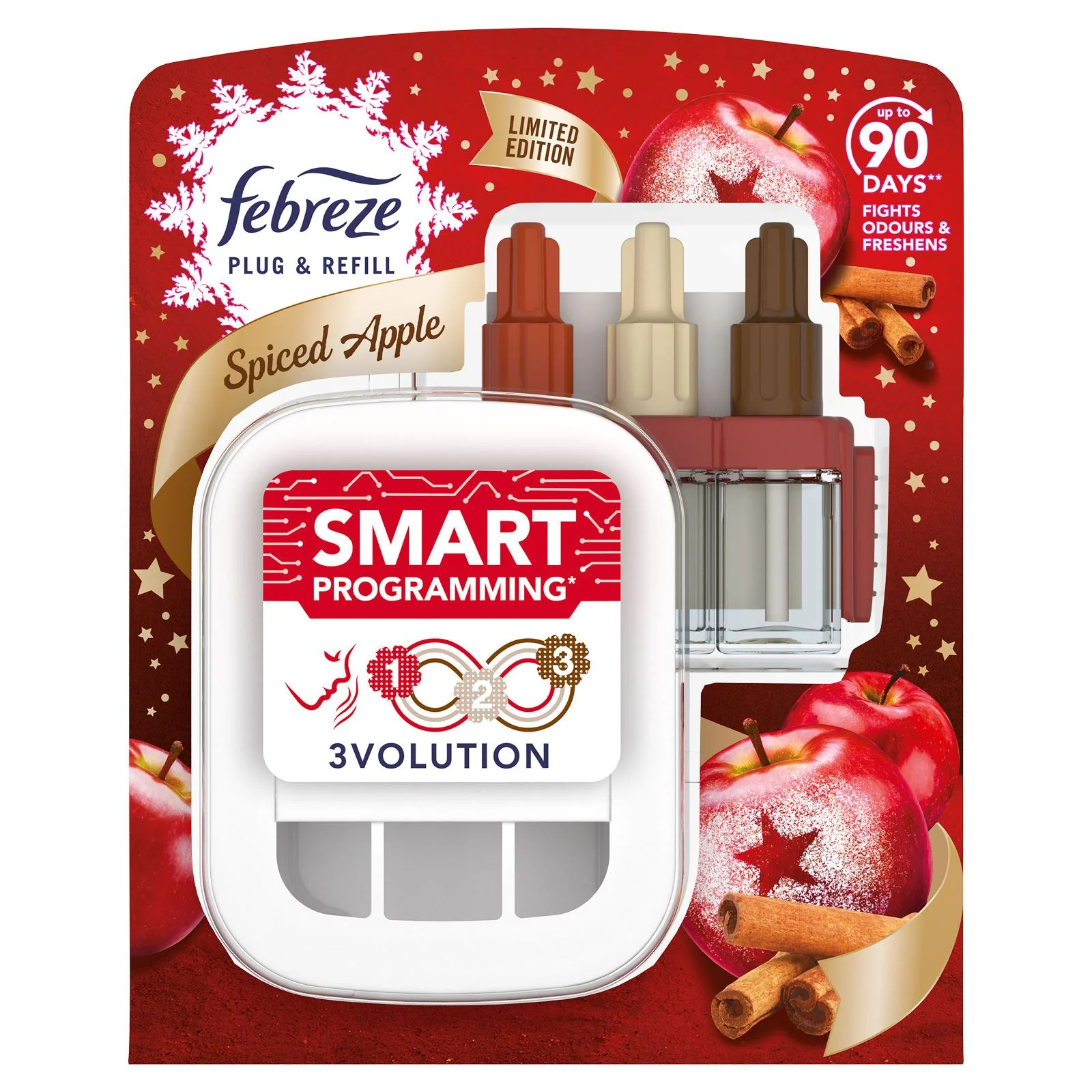 Febreze 3volution Plug in Unit Spiced Apple 3x20ml