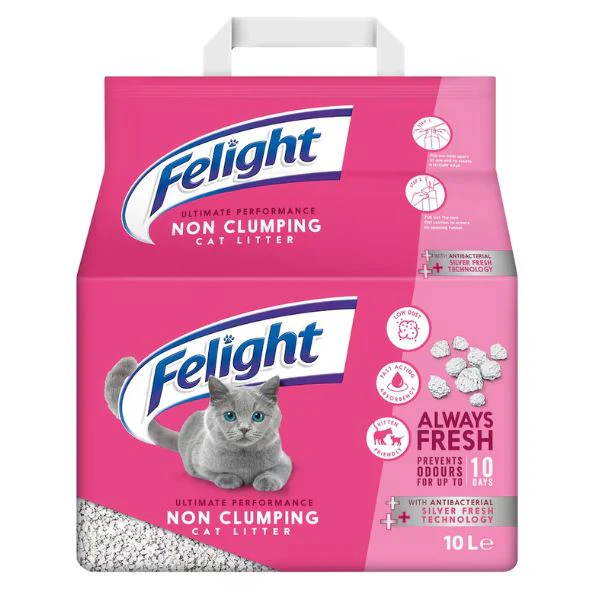 Felight Non Clumping Cat Litter, 10L