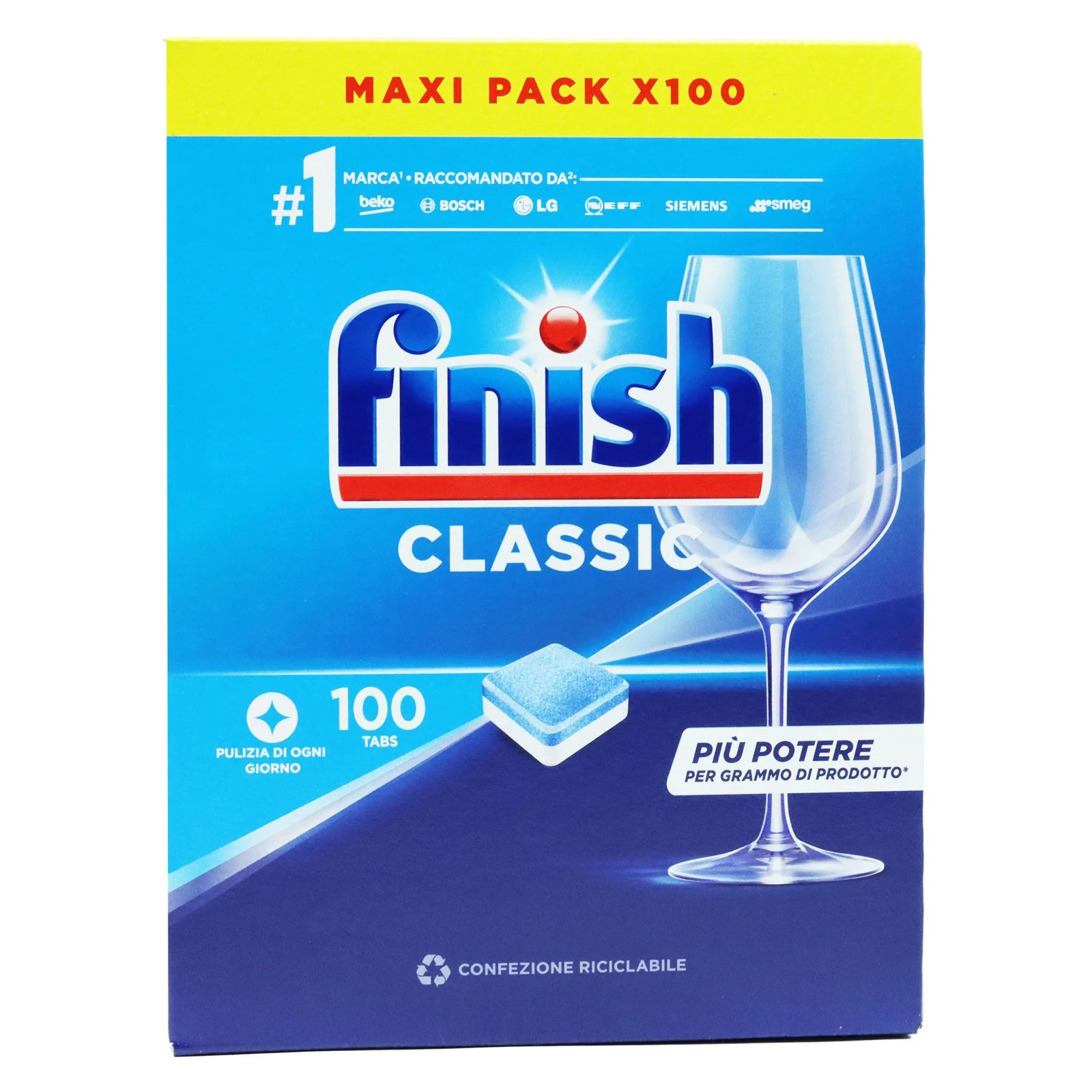 Finish Classic Regular Dishwasher Tablets Pack of 100