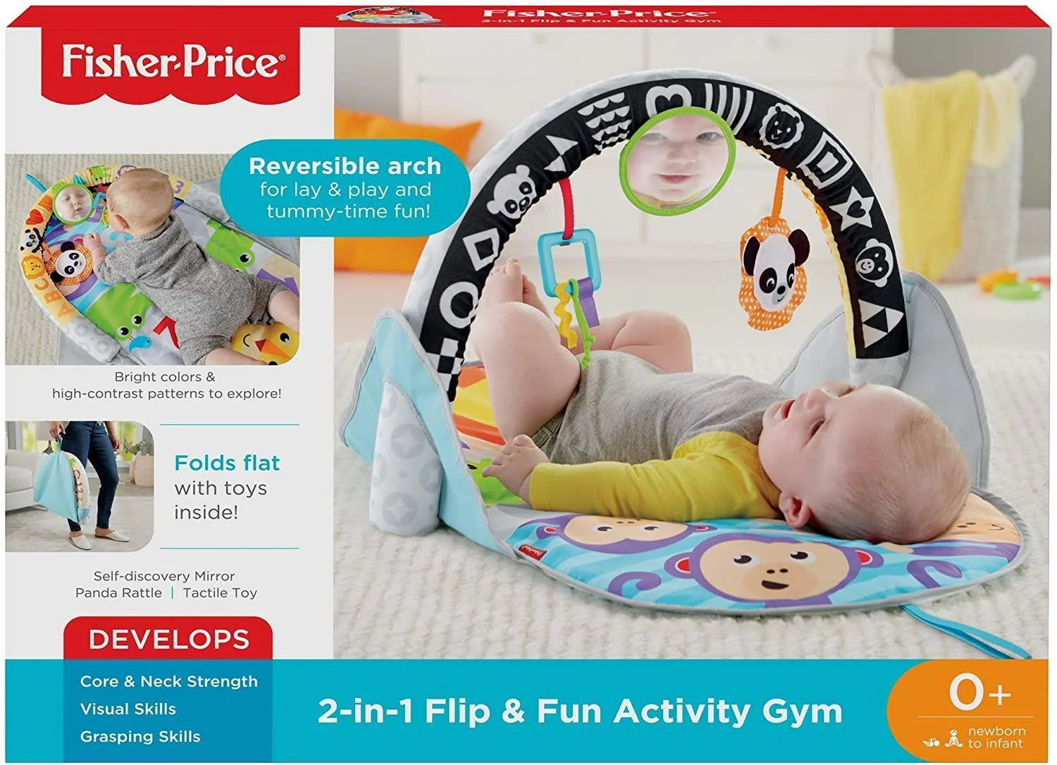 Fisher-Price FXC14 2-in-1 Flip & Fun Activity Gym - Image 7