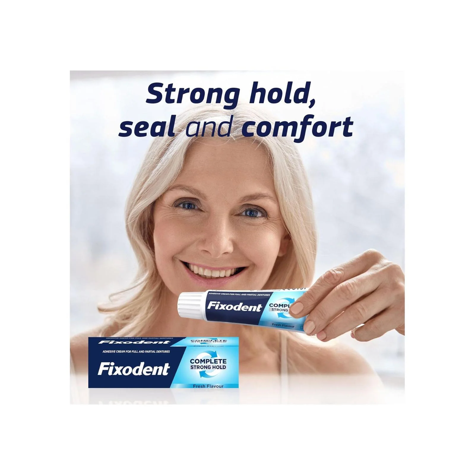 Fixodent Complete Denture Adhesive, Fresh Flavour 47g - Image 2