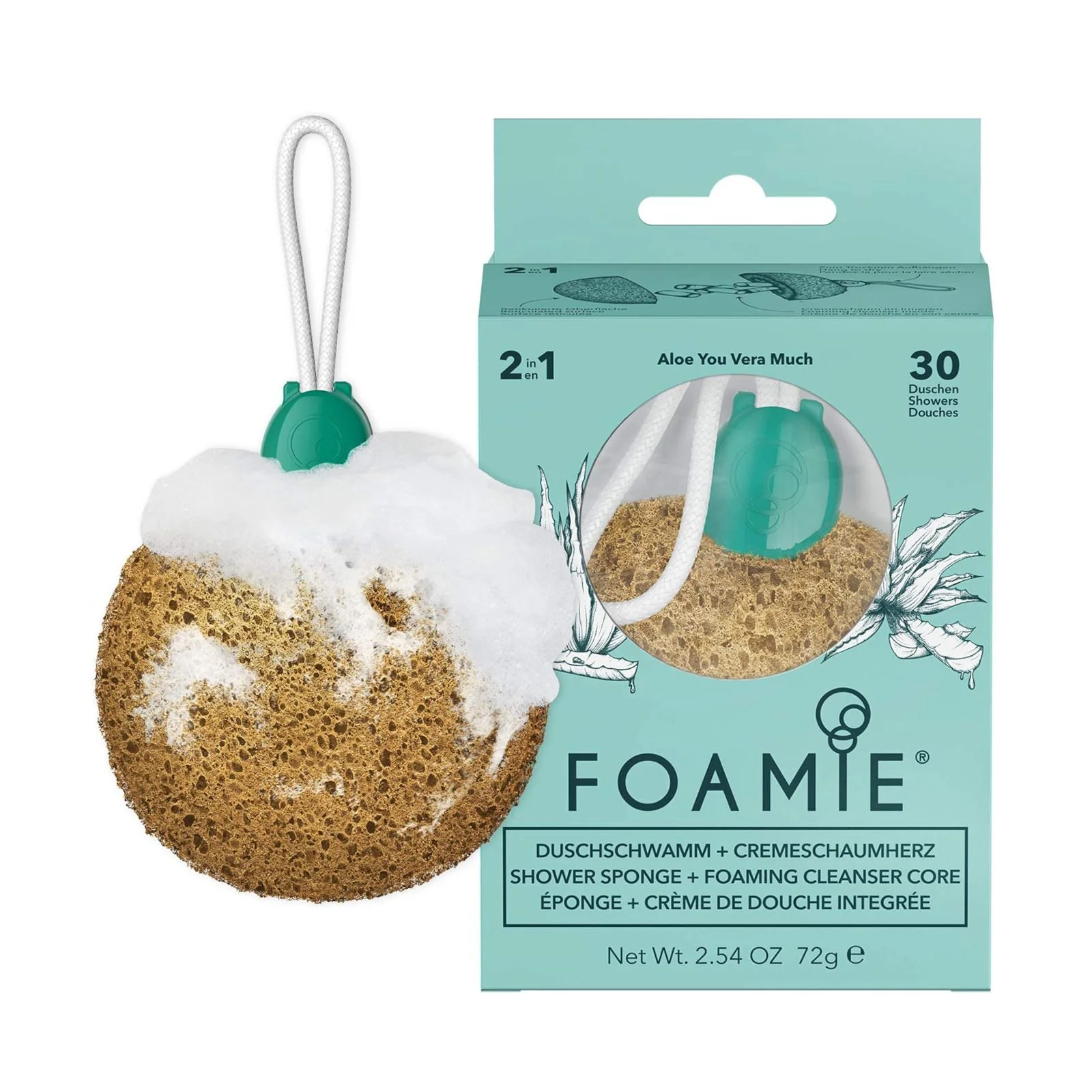 Foamie Sponge Aloe You Vera Much 72 g
