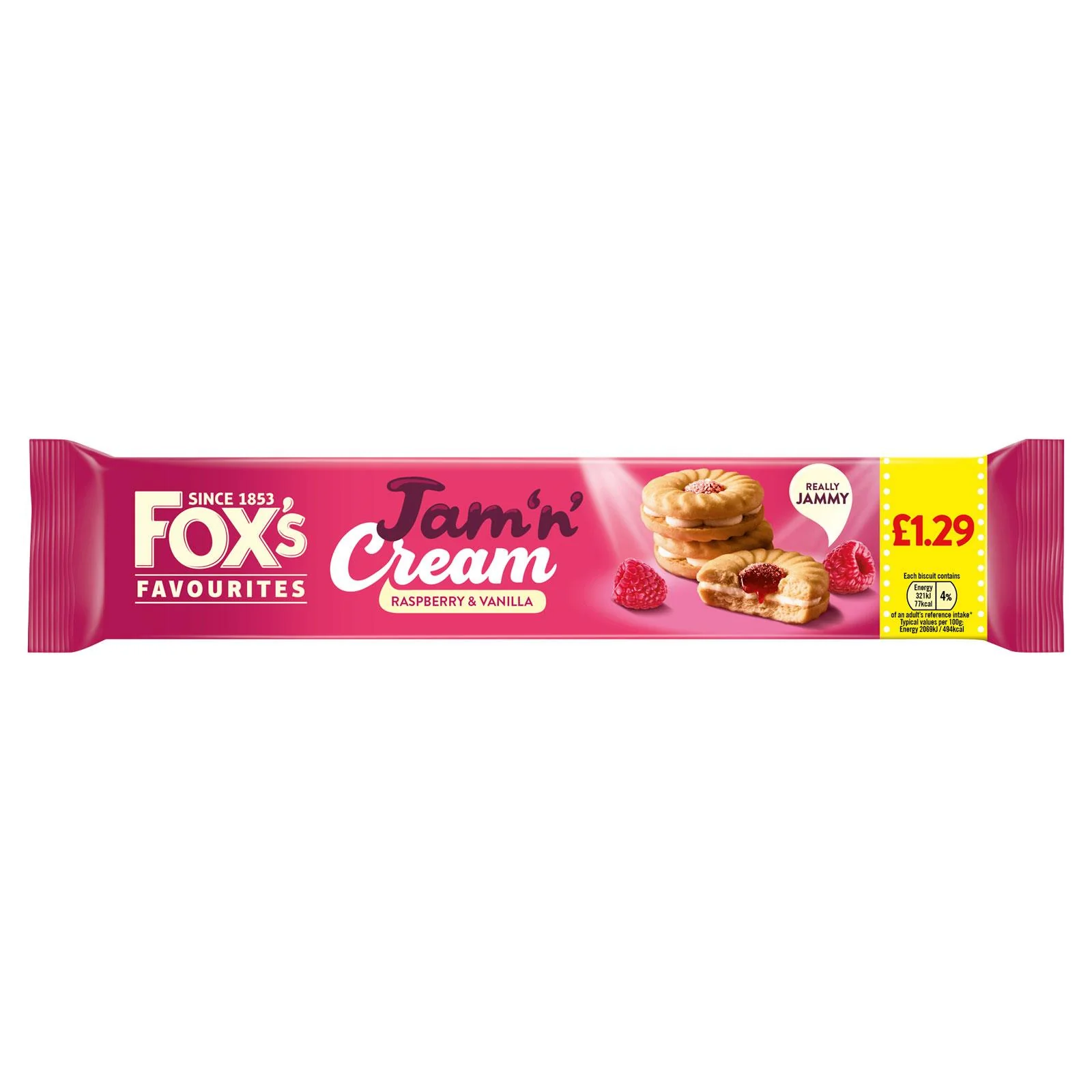 Fox's Jam Sandwich Cream Biscuit (12 x 150g) - Image 2