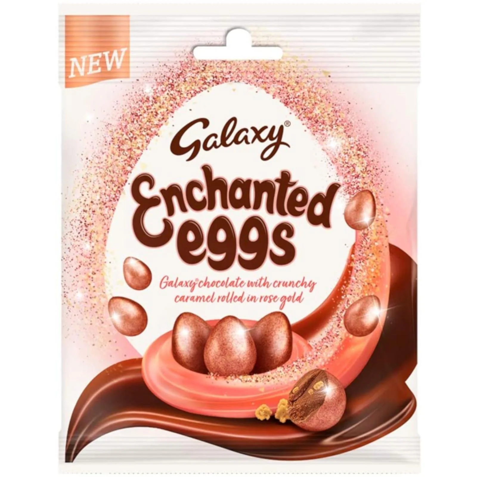 Galaxy Enchanted Eggs Rose Gold Caramel Chocolate 80g