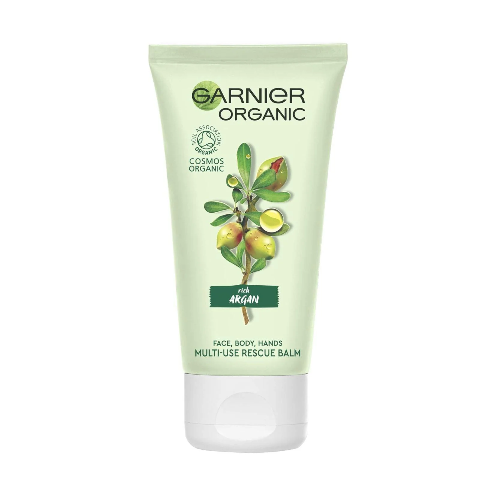 Garnier Organic Argan Multi Use Rescue Balm for Face, Body and Hands, 50ml