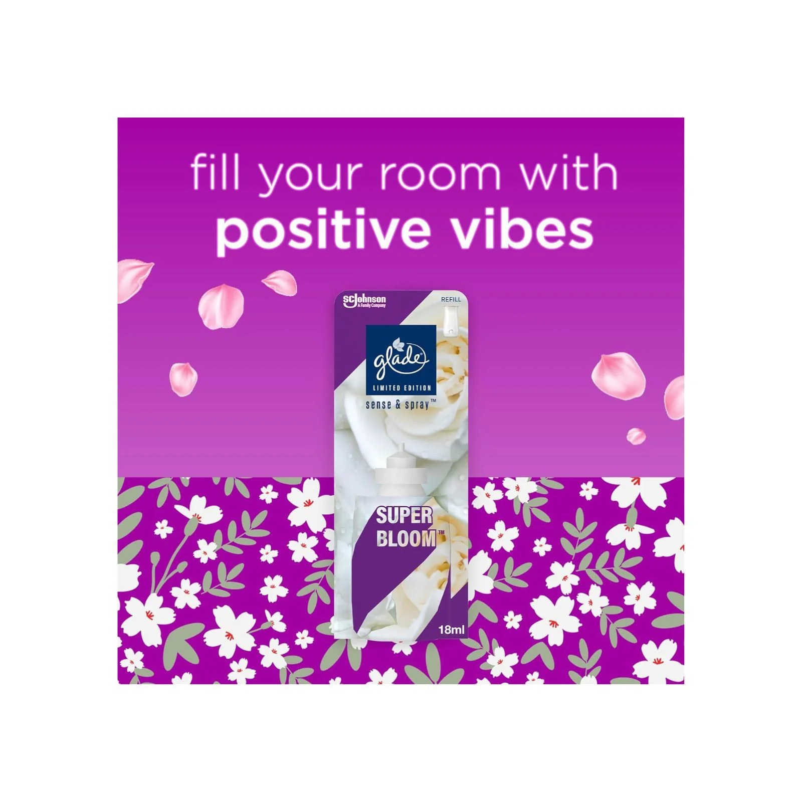 Glade Automatic Sense & Spray Refill Super Bloom 18ml - Image 2