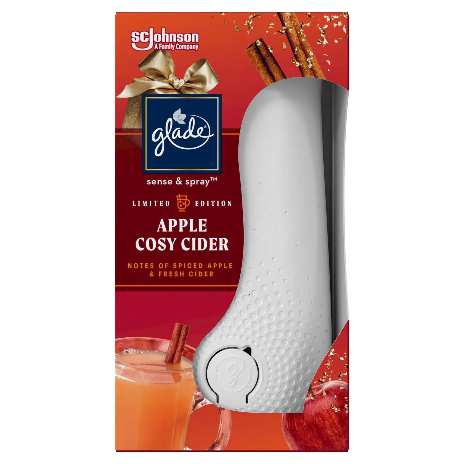 GLADE SENSE & SPRAY UNIT APPLE COSY CIDER 18ml