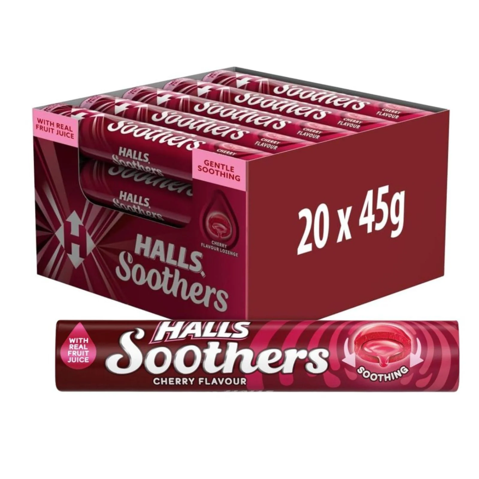 Halls Menthol Original Sugar Free Sweet 45g (Box of 20)