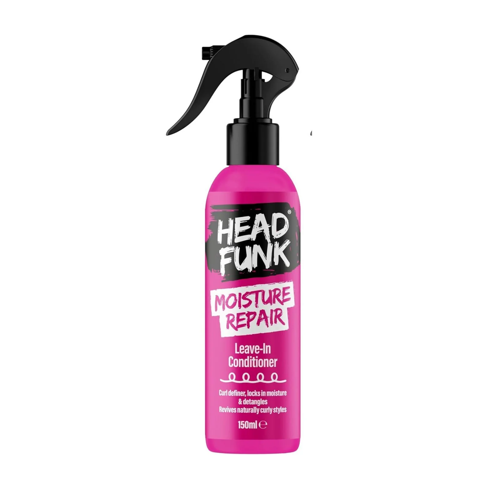 Head Funk Moisture Repair Leave In Conditioner Curl Definer Locks in Moisture Detangles ,Revives Naturally Curly Styles 150ml