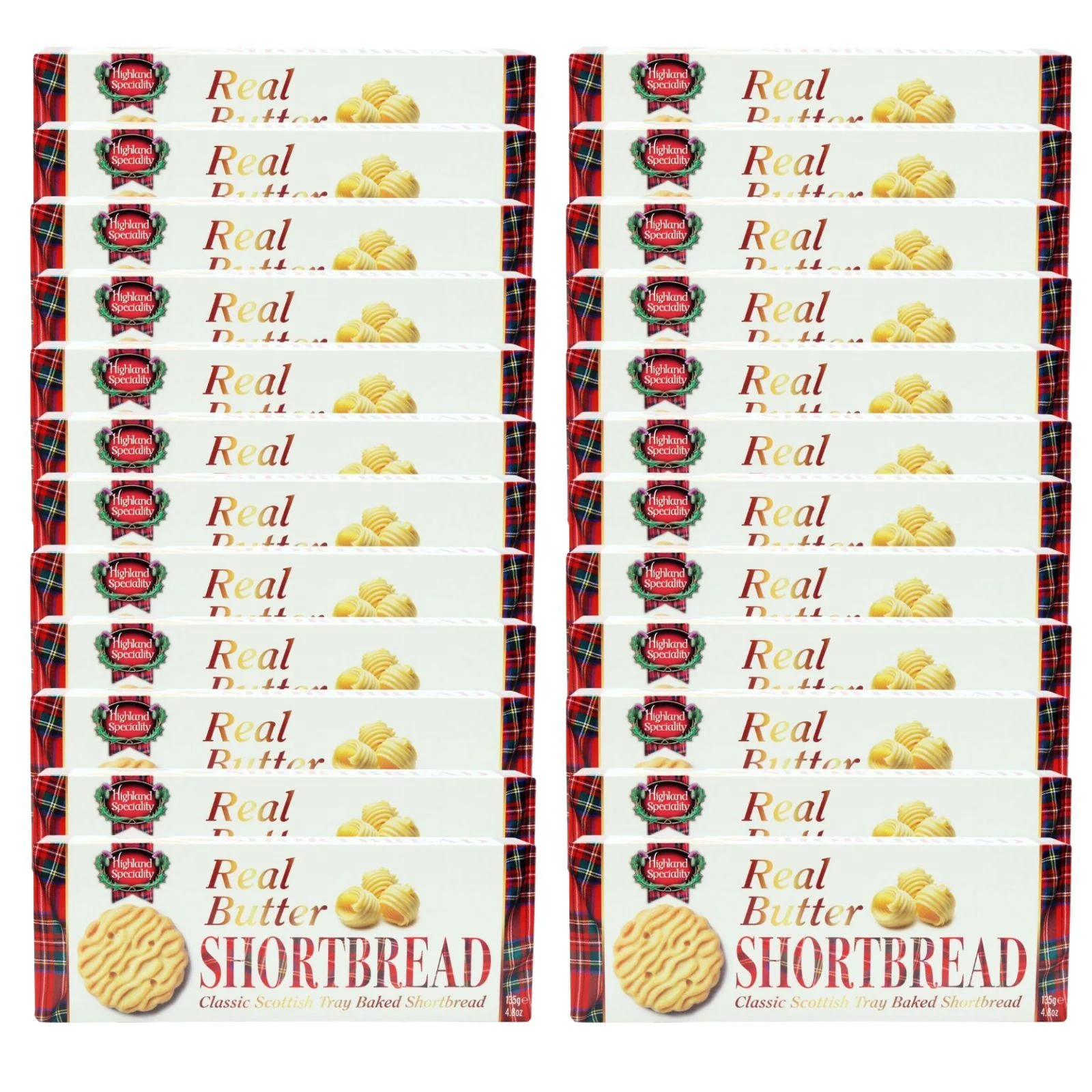 HIGHLAND SHORTBREAD ROUNDS REAL BUTTER 135G (Box of 24)