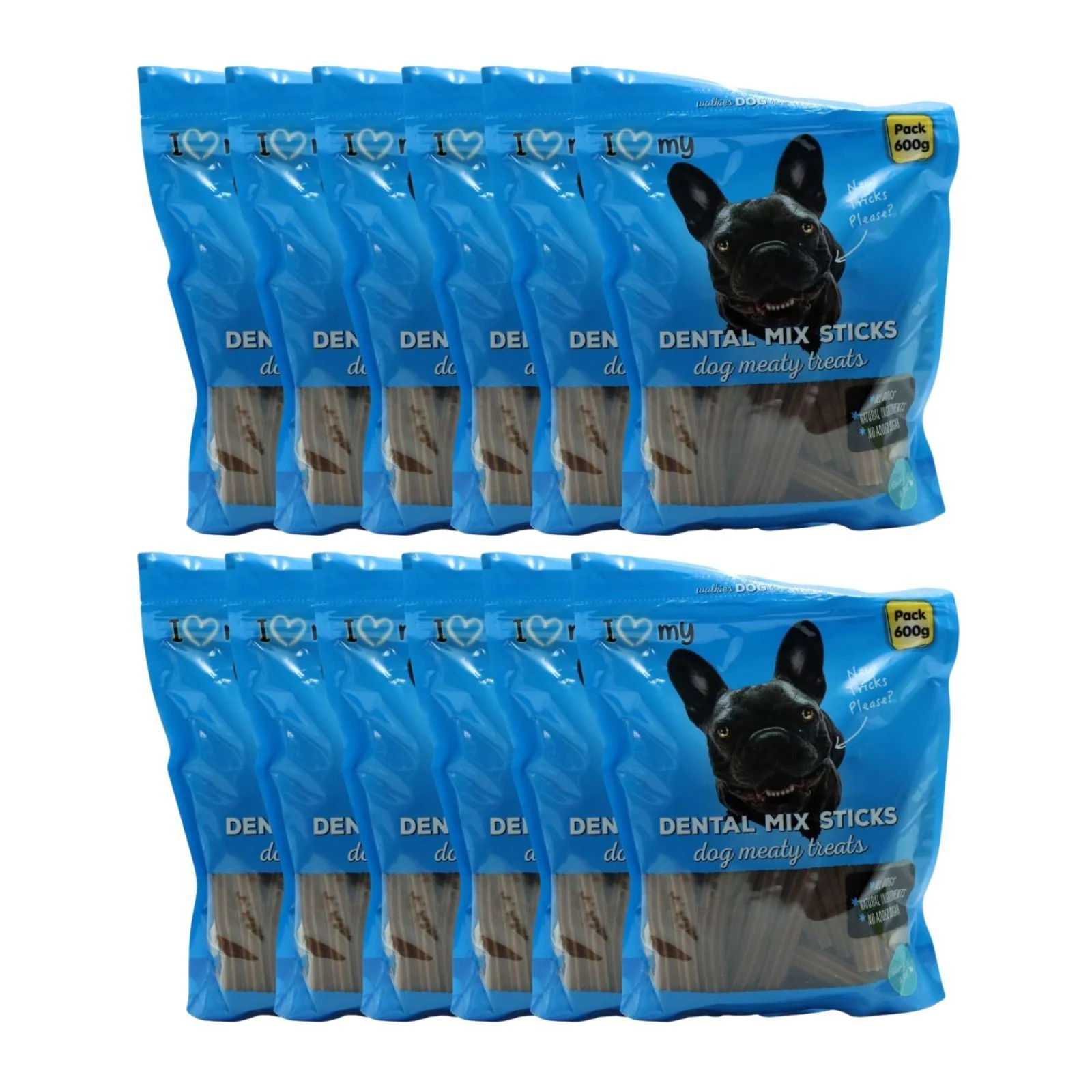 I Love My Dental Mix Sticks - Dog Meaty Treats 600g (Box of 12)