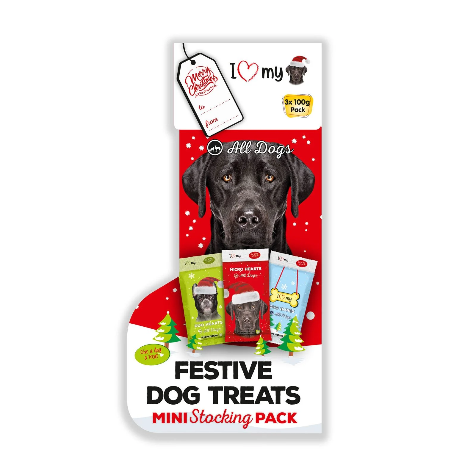 I Love My Pet Xmas Dog Stocking 300g