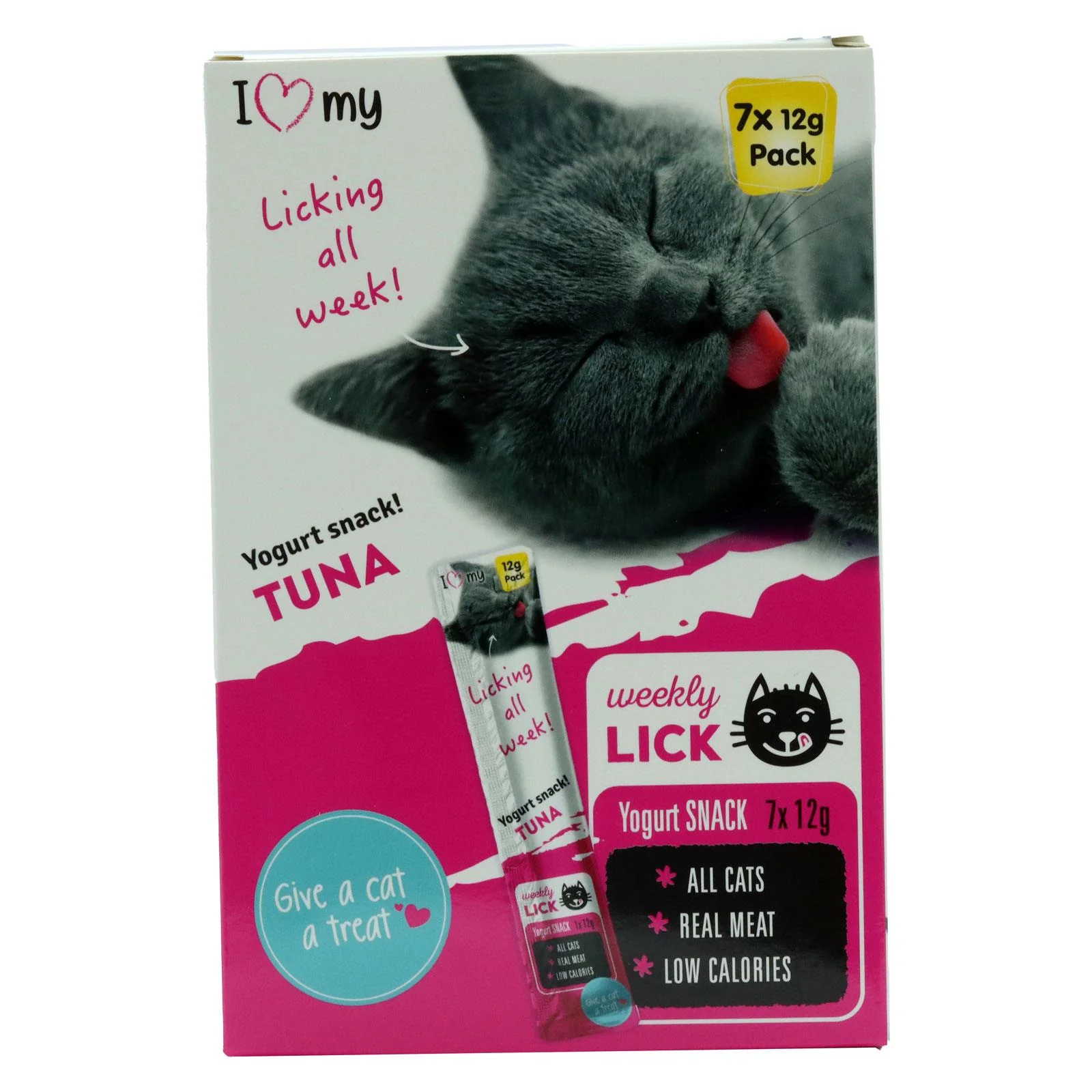 I Love My Pets Cat Yogurt Snack Tuna 7 Pack 84g (Box of 12) - Image 3