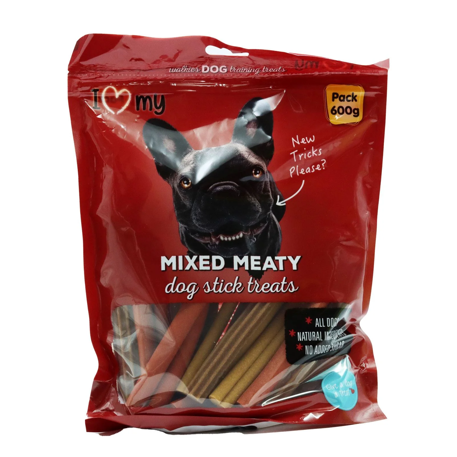 I Love My Pets Dog Treats Mixed Meaty Sticks 600g (Box of 12) - Image 2