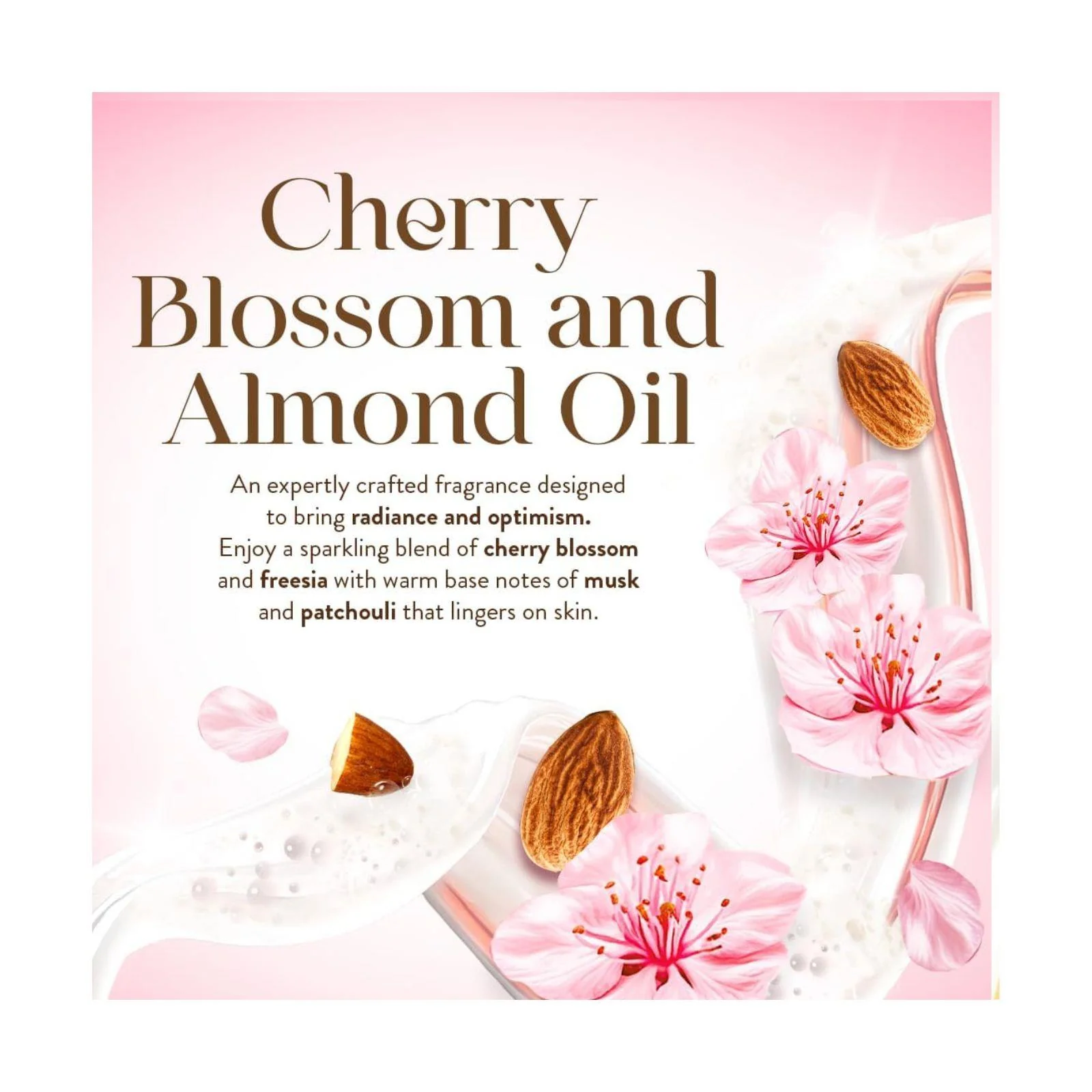 Imperial Leather Ultimate Moisture Cherry Blossom & Almond Oil Body Wash, 225ml - Image 3