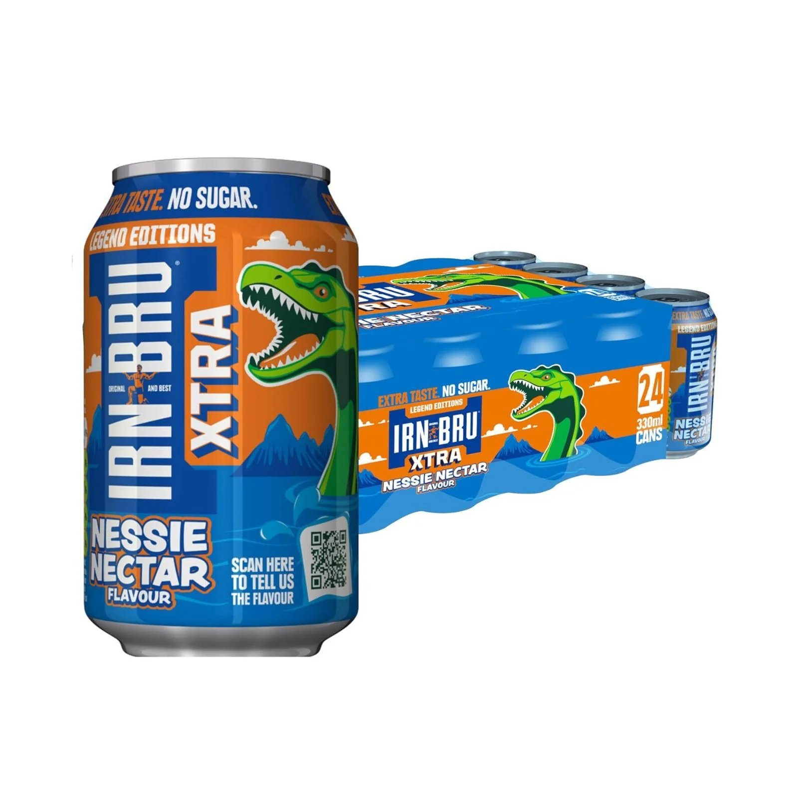 IRN-BRU XTRA Nessie Nectar PM 79P 330ml (Box of 24)