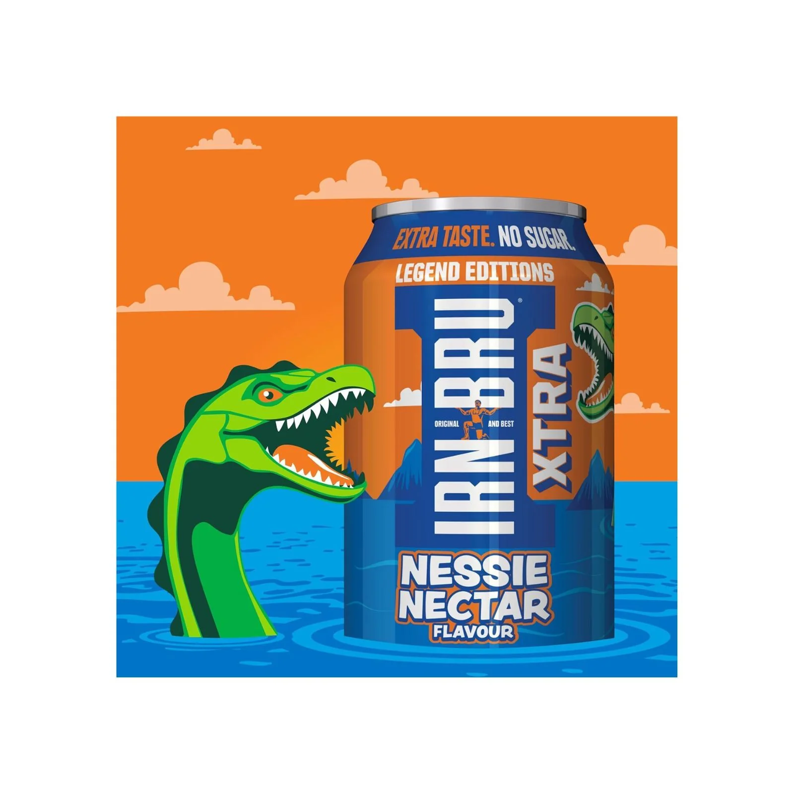 IRN-BRU XTRA Nessie Nectar PM 79P 330ml (Box of 24) - Image 2