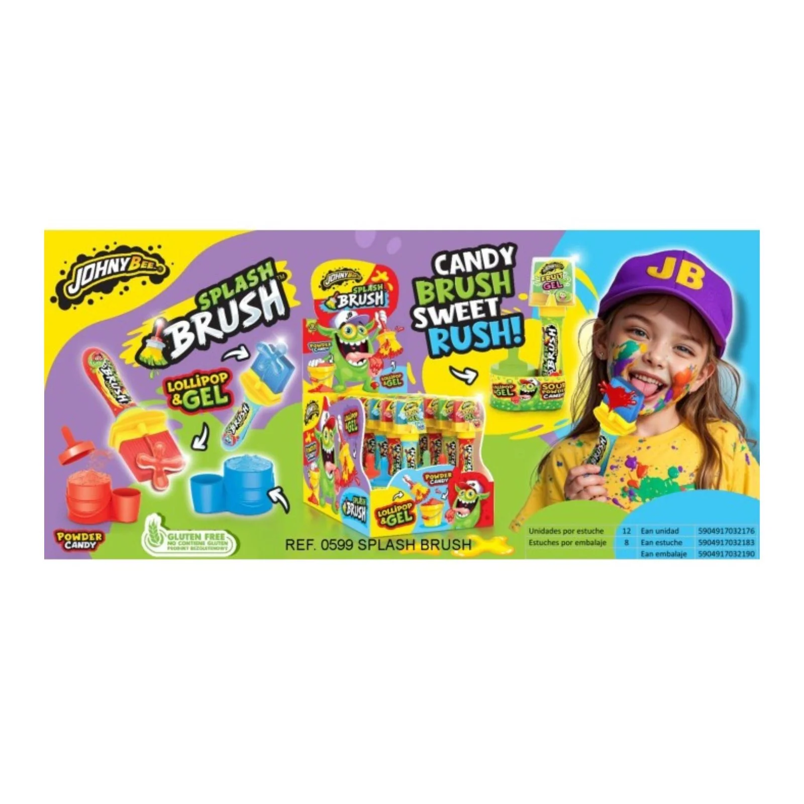 Johny Bee Splash Brush 50g (Box of 12) - Image 2