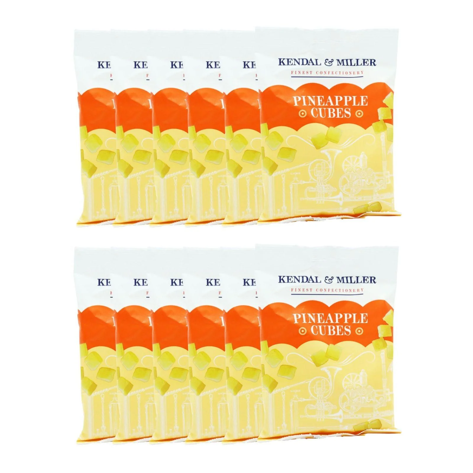 Kendal & Miller Pineapple Cubes 170g (Box of 12)