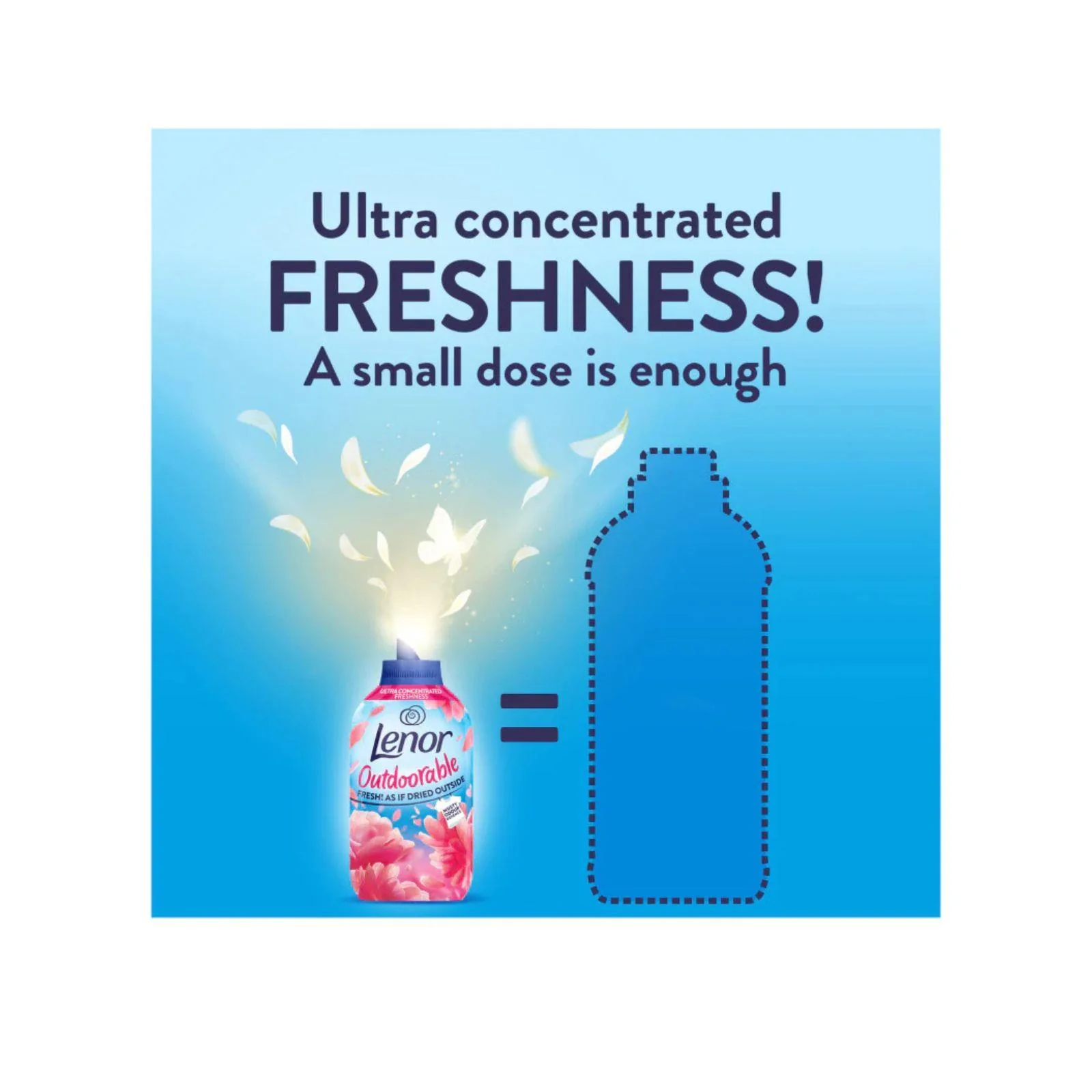 Lenor Outdoorable Fabric Conditioner Floral Fresh Scent Liquid 50 Washes 700ml - Image 4