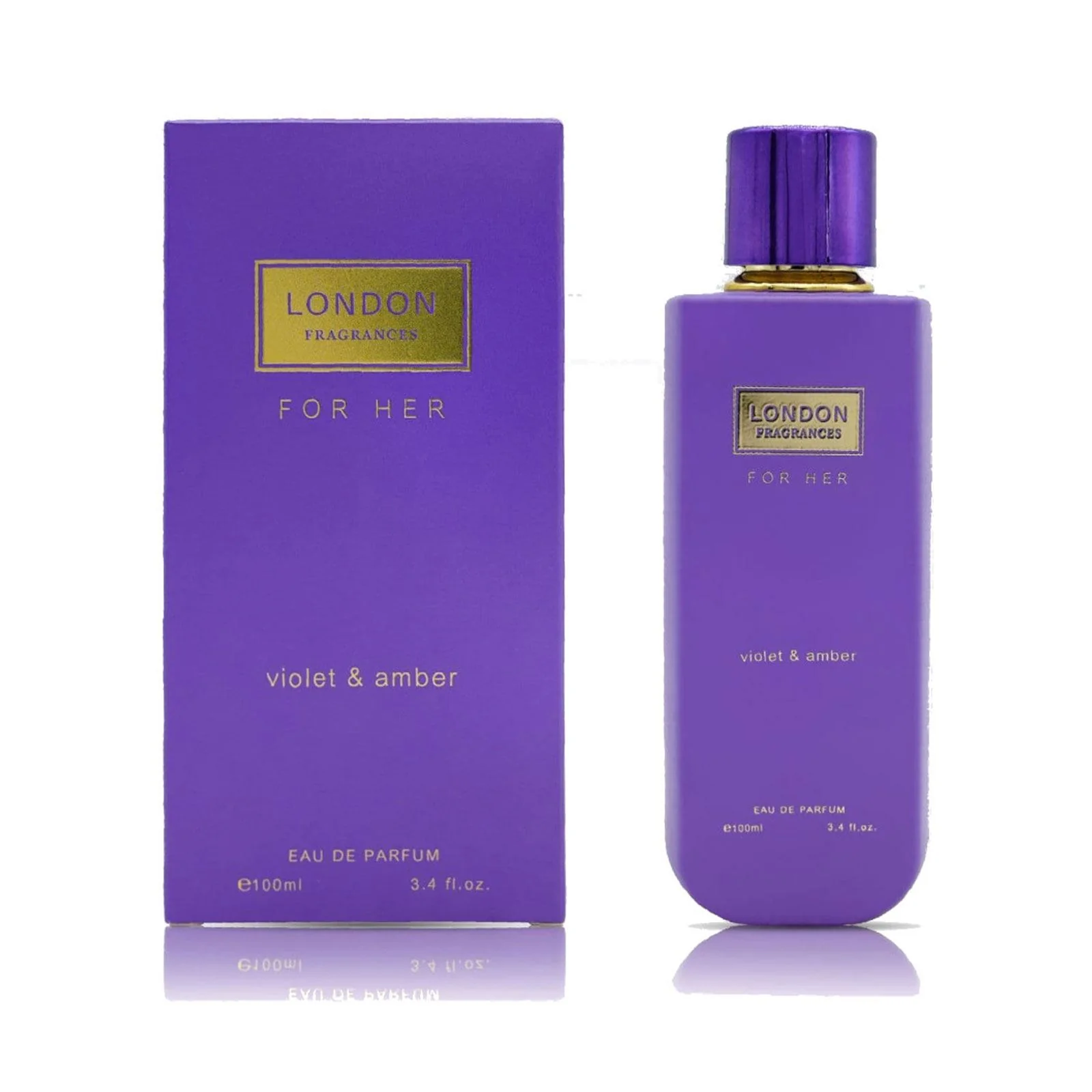 London Fragrances Eau De Parfum For Her Violet & Amber 100ml