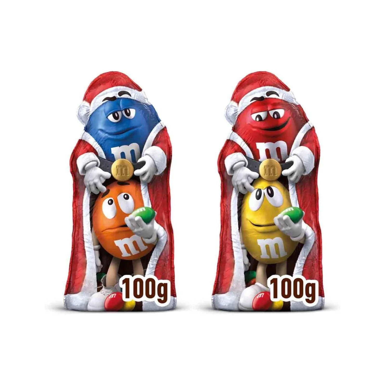 M&M’s Milk Chocolate Christmas Santa Hollow Shape with Mini Chocolate M&M’s 100g (Box of 20) - Image 2