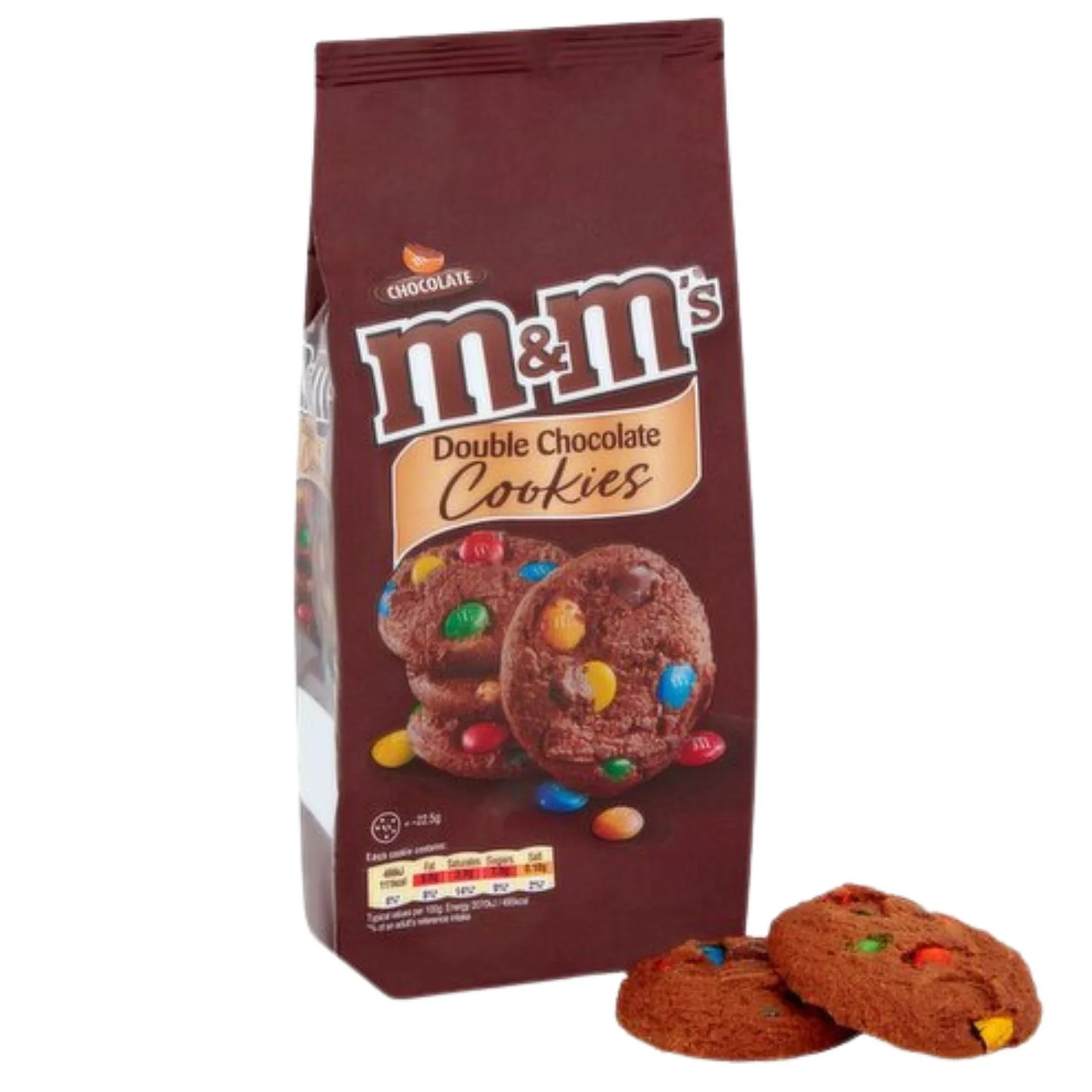 M&Ms Double Chocolate Cookies 180g (Box of 8)