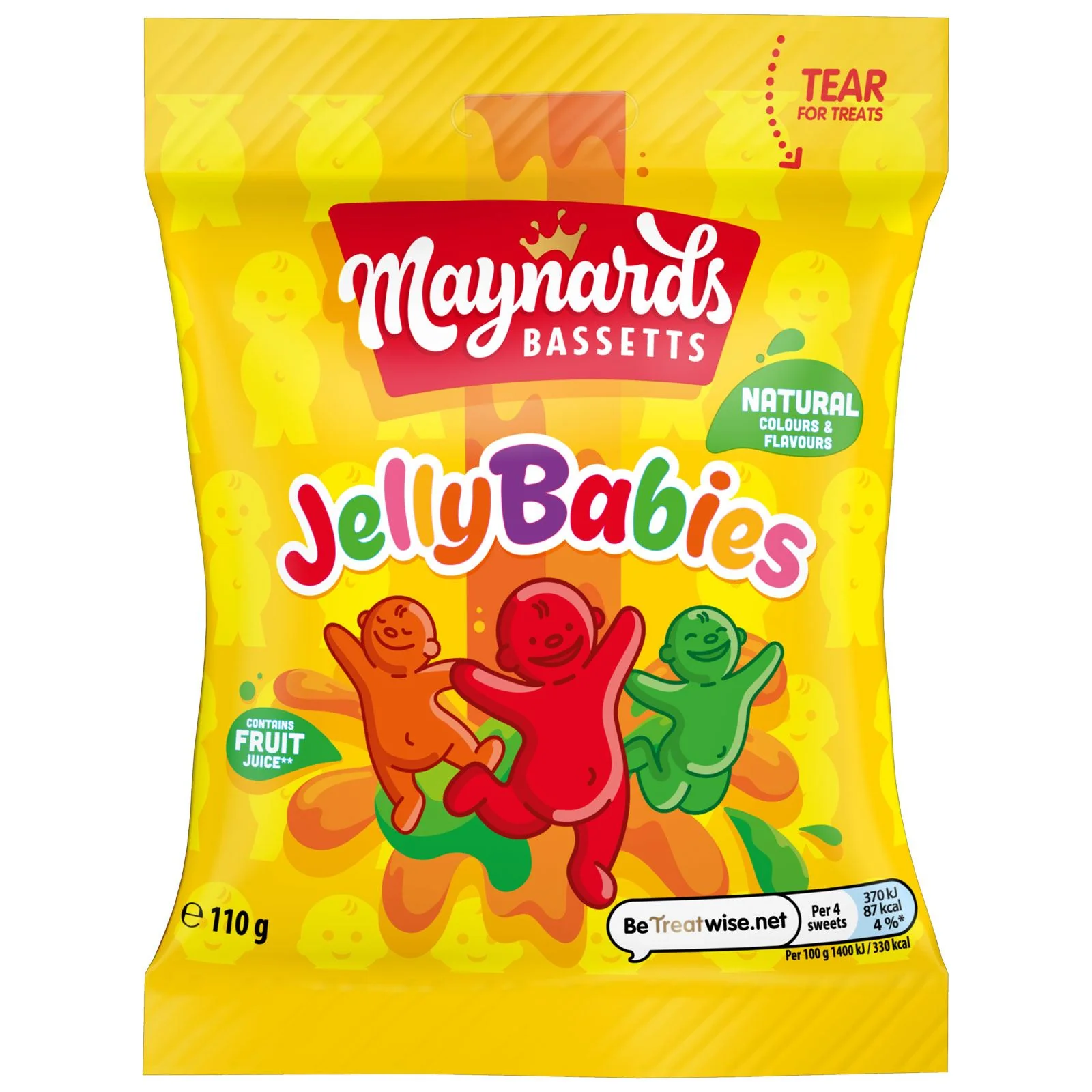 Maynards Bassetts Jelly Babies, Fruity & Chewy Sweets (10 x 110g) - Image 2