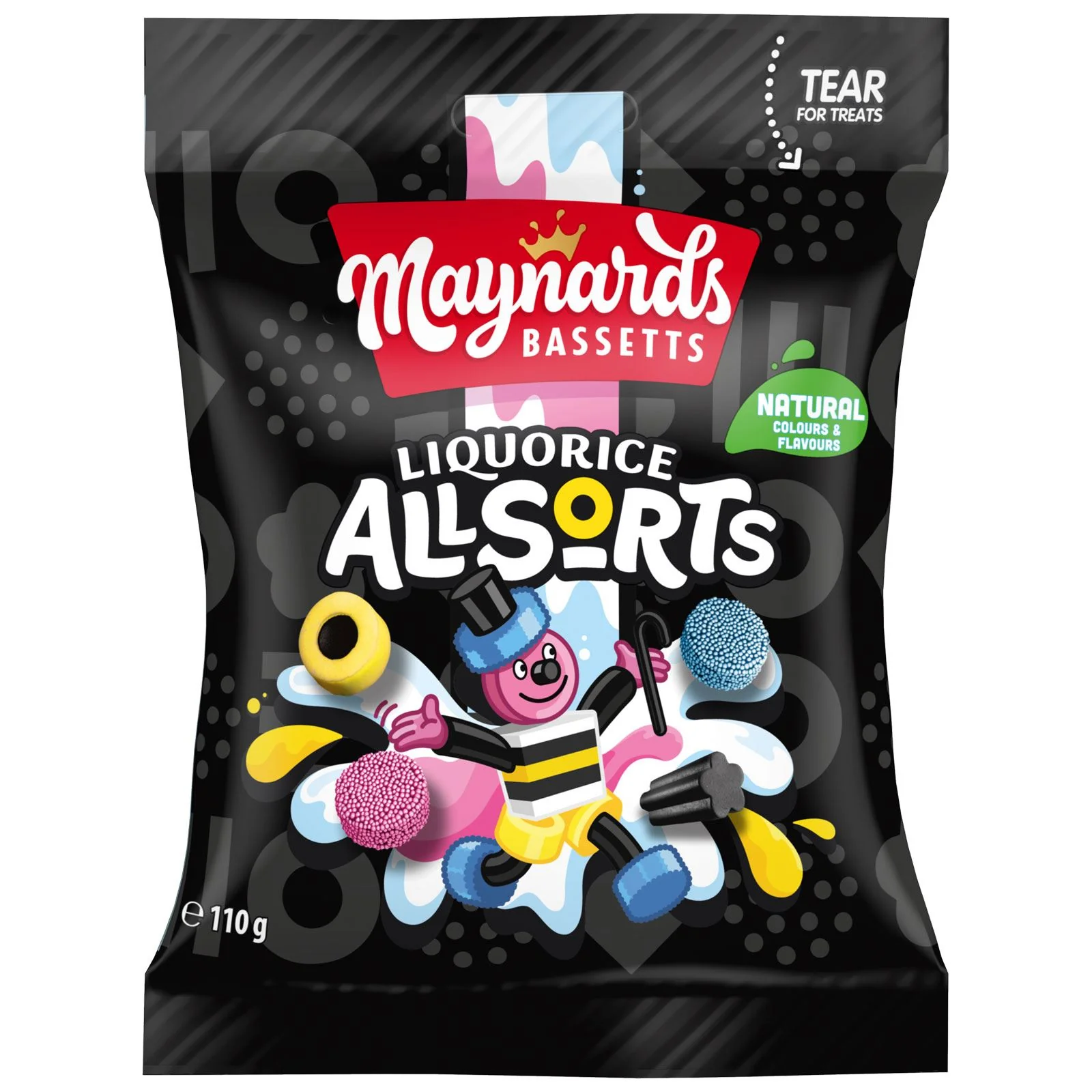 Maynards Bassetts Liquorice Allsorts Sweets Sharing Bag (10 x 110g) - Image 2