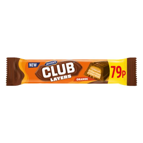 McVitie's Club Layers Orange (24 x 39g) - Image 2