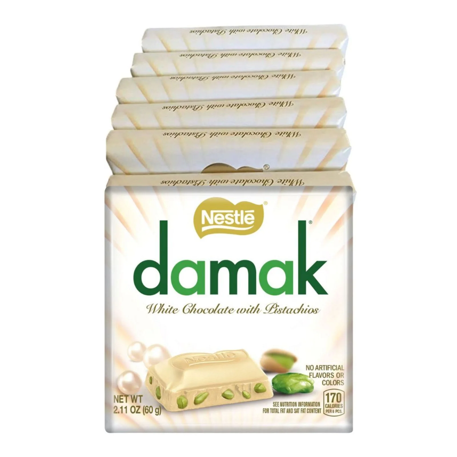 Nestle Damak White Chocolate & Pistachio 60g (Box of 6)