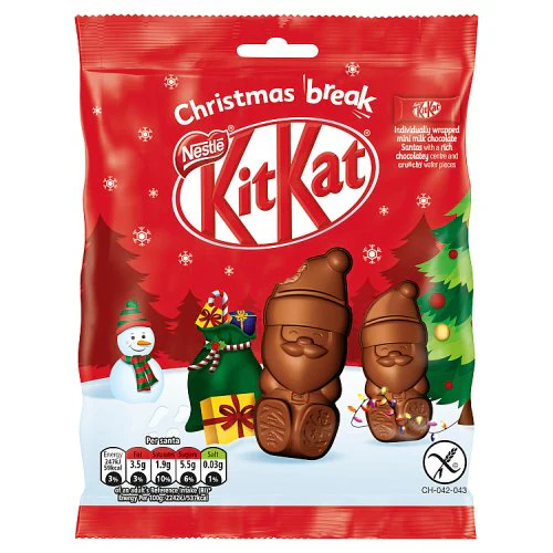 Nestle Kit Kat Mini Santa Pouch 55g BB 6/24