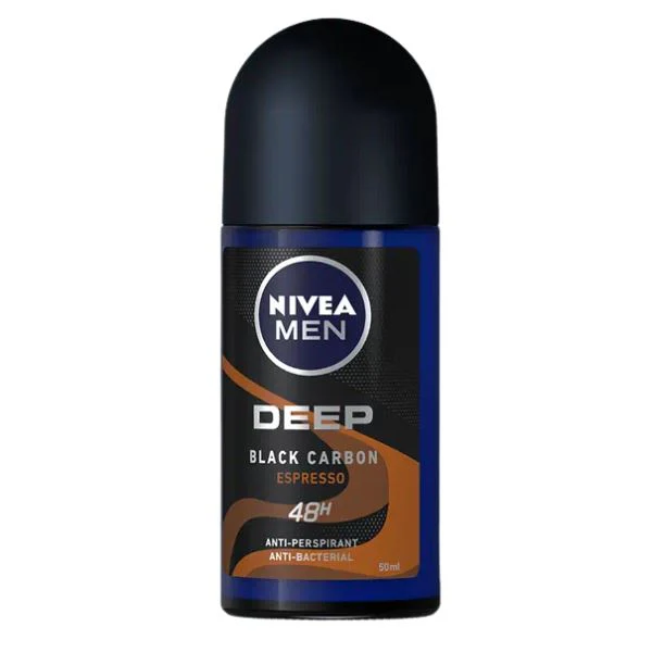Nivea Men Deep Black Carbon Espresso Anti-Perspirant Roll-On 50ml