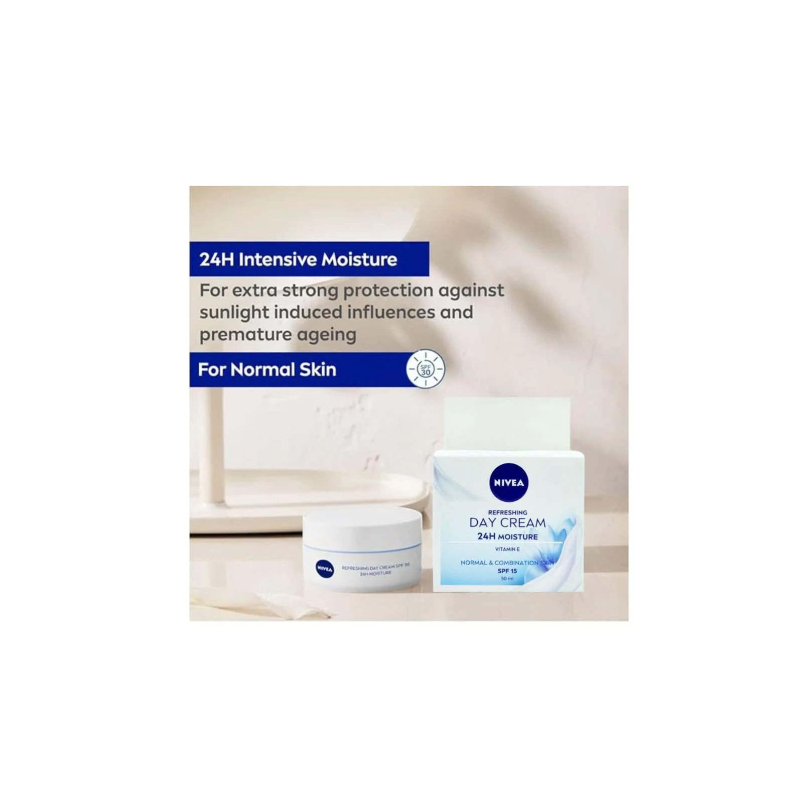 Nivea Refreshing Day Cream SPF 15 50ml - Image 2