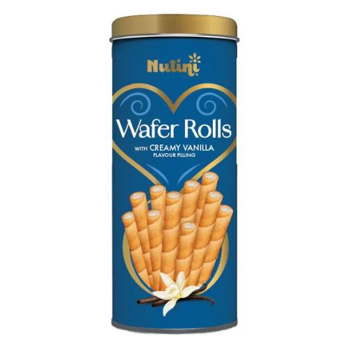 Nutini Wafer Rolls Tin Creamy Vanilla (12 x 300g) - Image 2