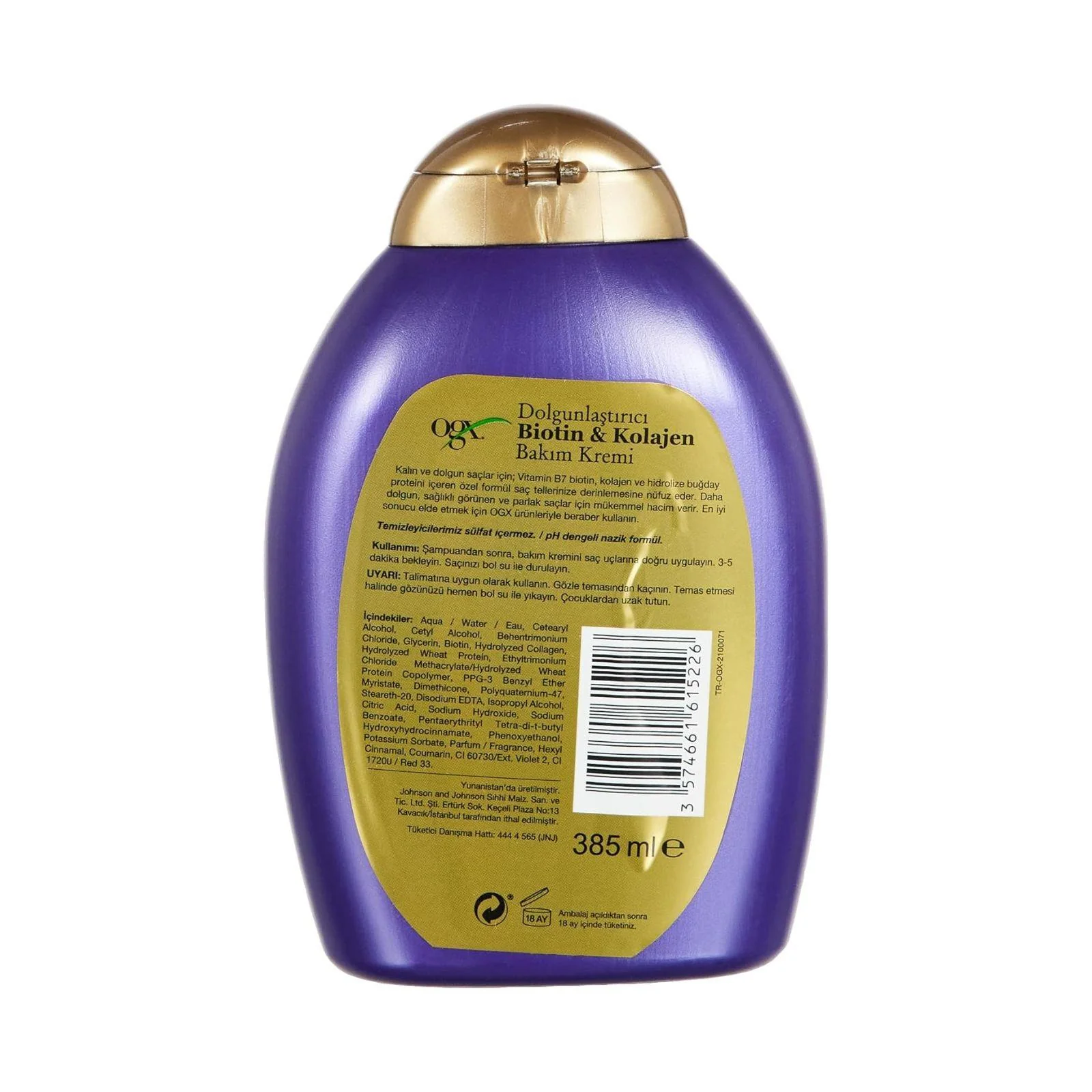 OGX Biotin & Collagen Hair Thickening Conditioner, 385ml - Image 2