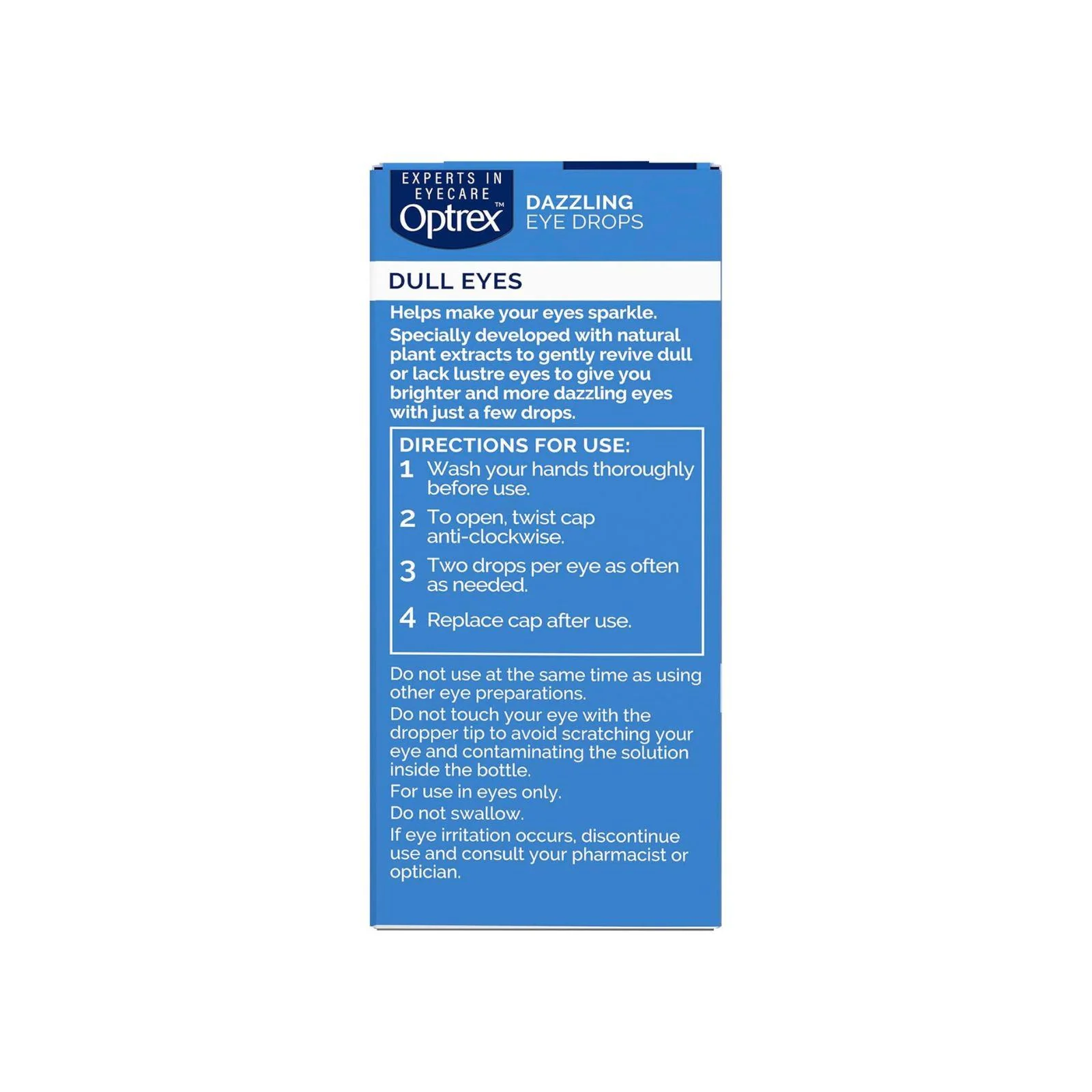 Optrex Dazzling Eye Drops for Dull Eyes, brightens and revives, 10ml - Image 3