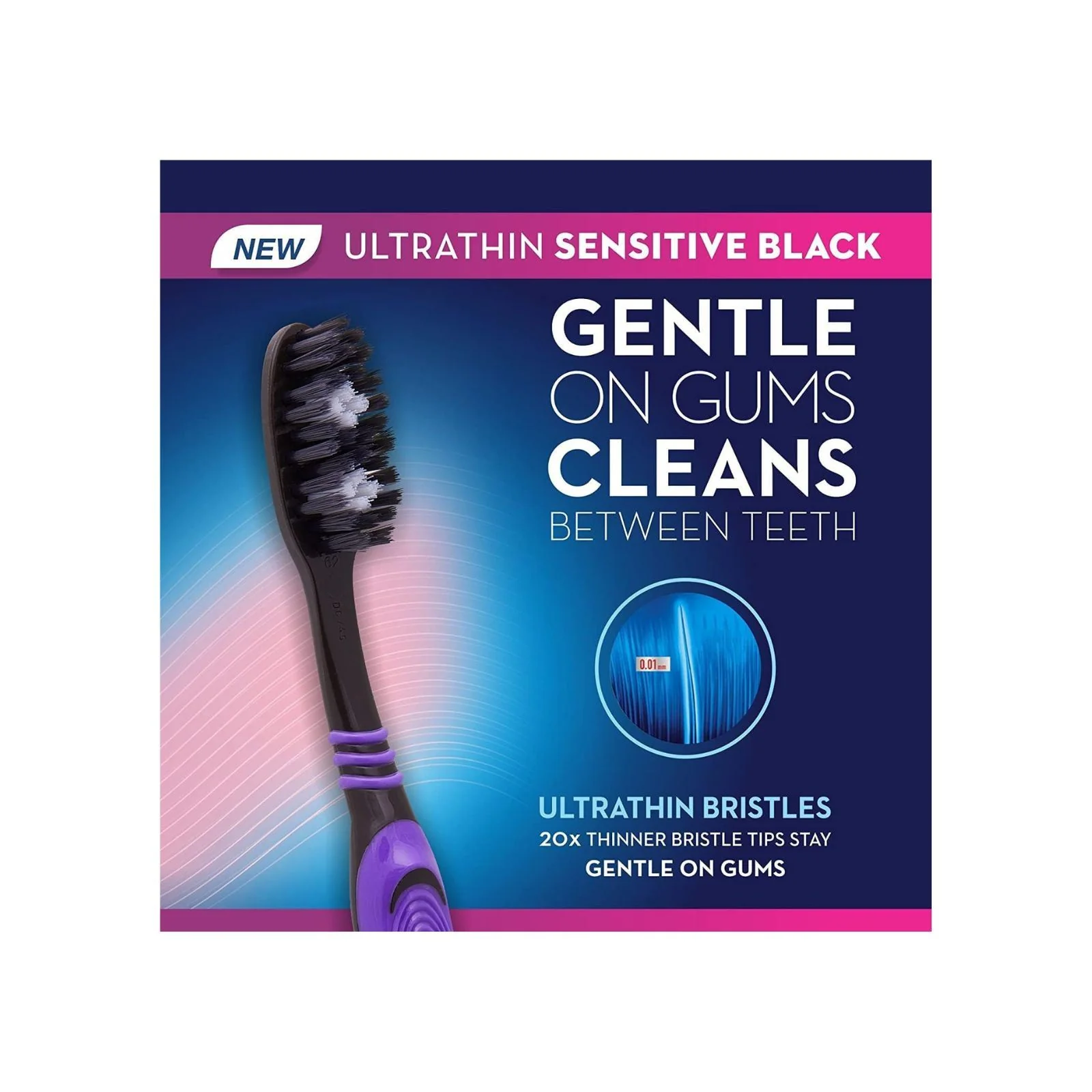 Oral-B Ultrathin Sensitive Black Manual Toothbrush Extra Soft – (Buy 2 Get 1 Free) – Multi-Colored - Image 2