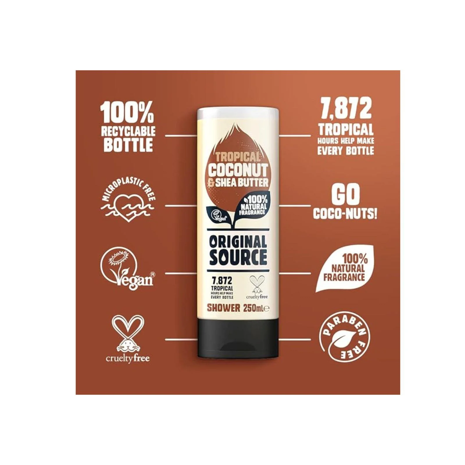 Original Source Coconut & Shea Butter Shower Gel 250ml - Image 3
