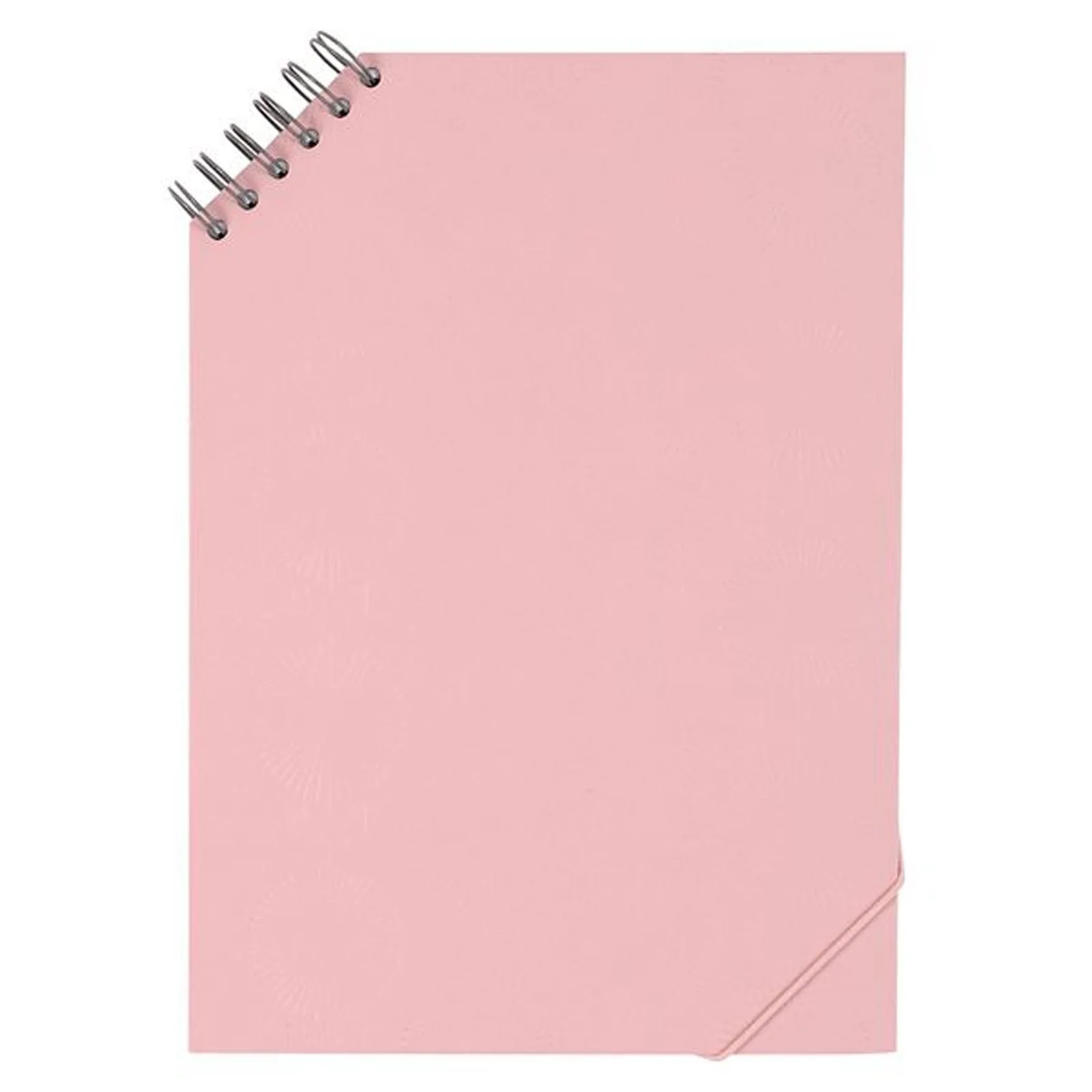 Paperchase A5 Wiro Notebook - Pink Flower Deboss