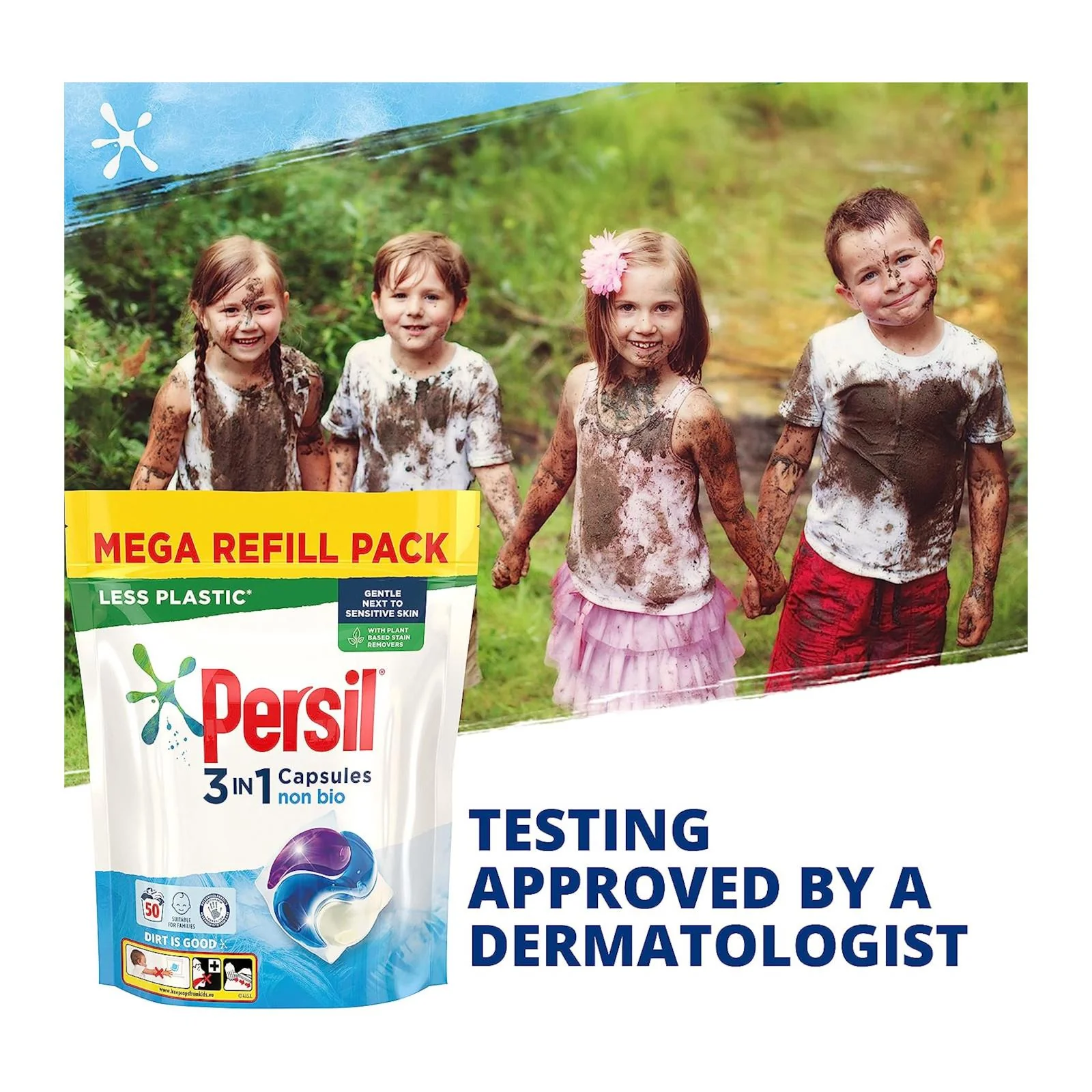 Persil 3 In 1 Capsules Non Bio 50 Wash - Image 2
