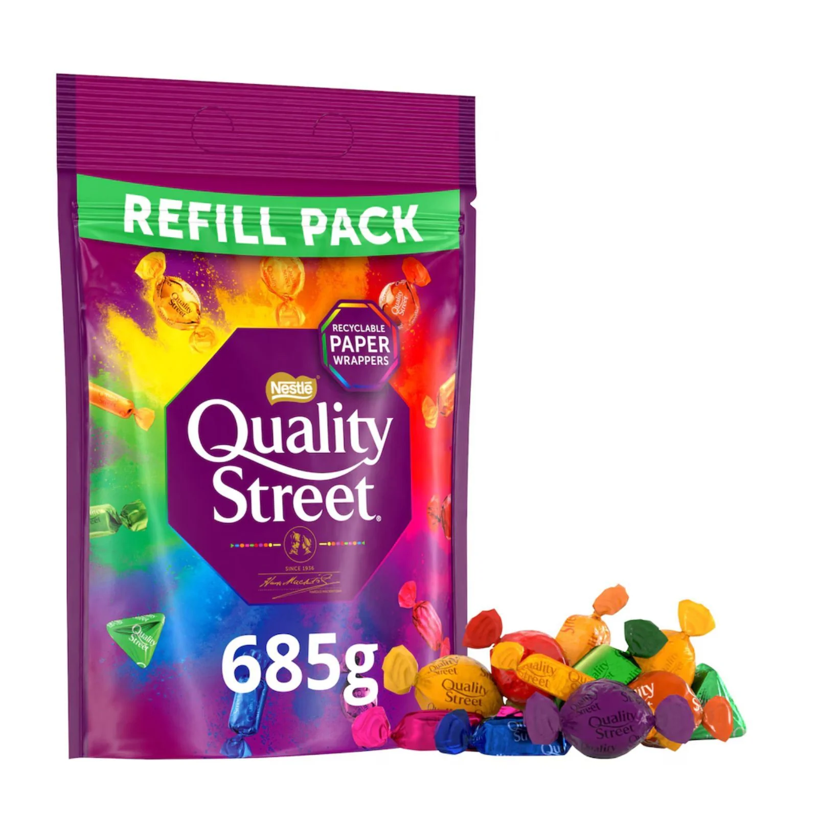 Quality Street Chocolate Large Refill Bag 685g
