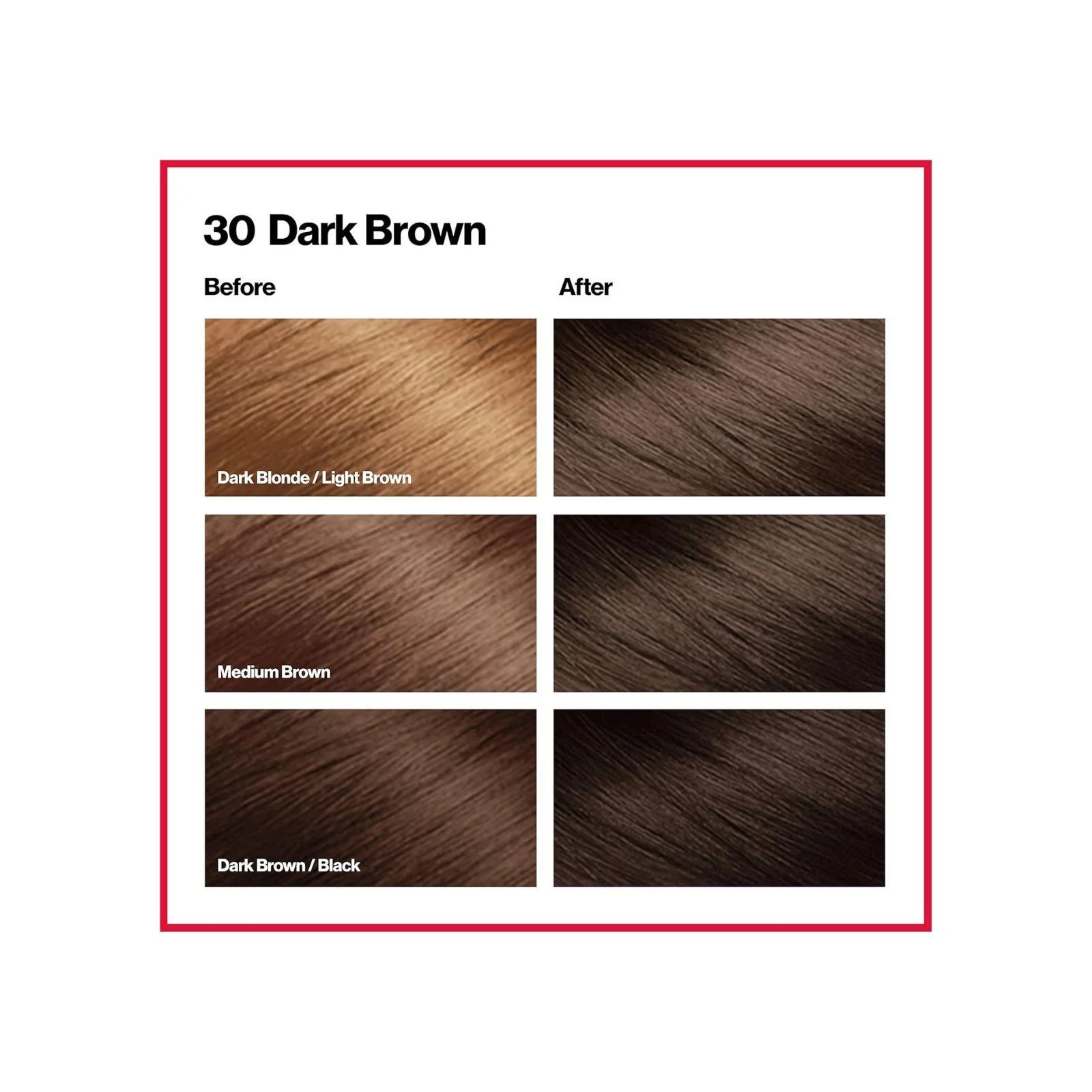 Revlon ColorSilk Permanent Color, Dark Brown #30 - Image 2