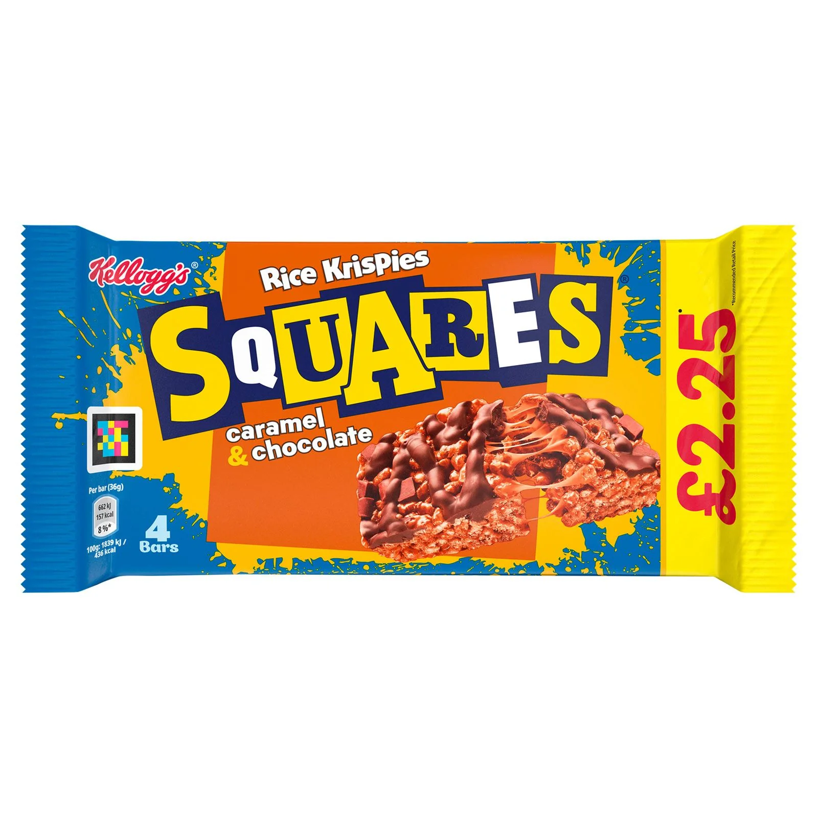 Rice Krispie Square Caramel & Choc Pm2.25 Pack of 4 (Box of 11)
