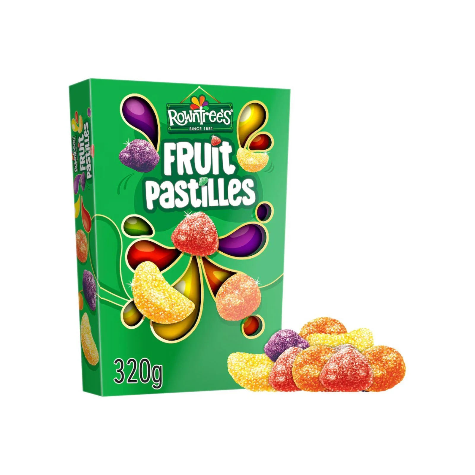 Rowntree's Fruit Pastilles Sweets 320g (Box of 8) - Image 2