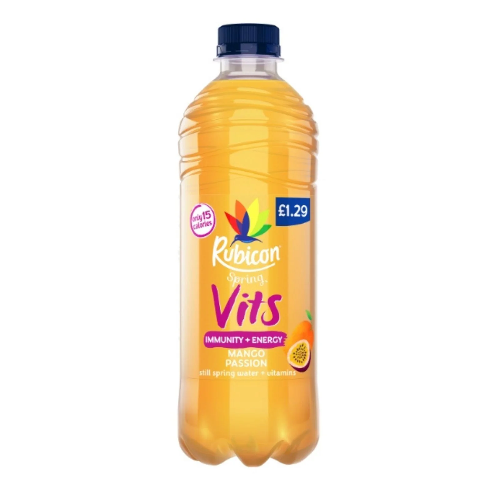 Rubicon Spring Still Vits Mango Passion Pm £1.29 500ml (Box of 12) - Image 2