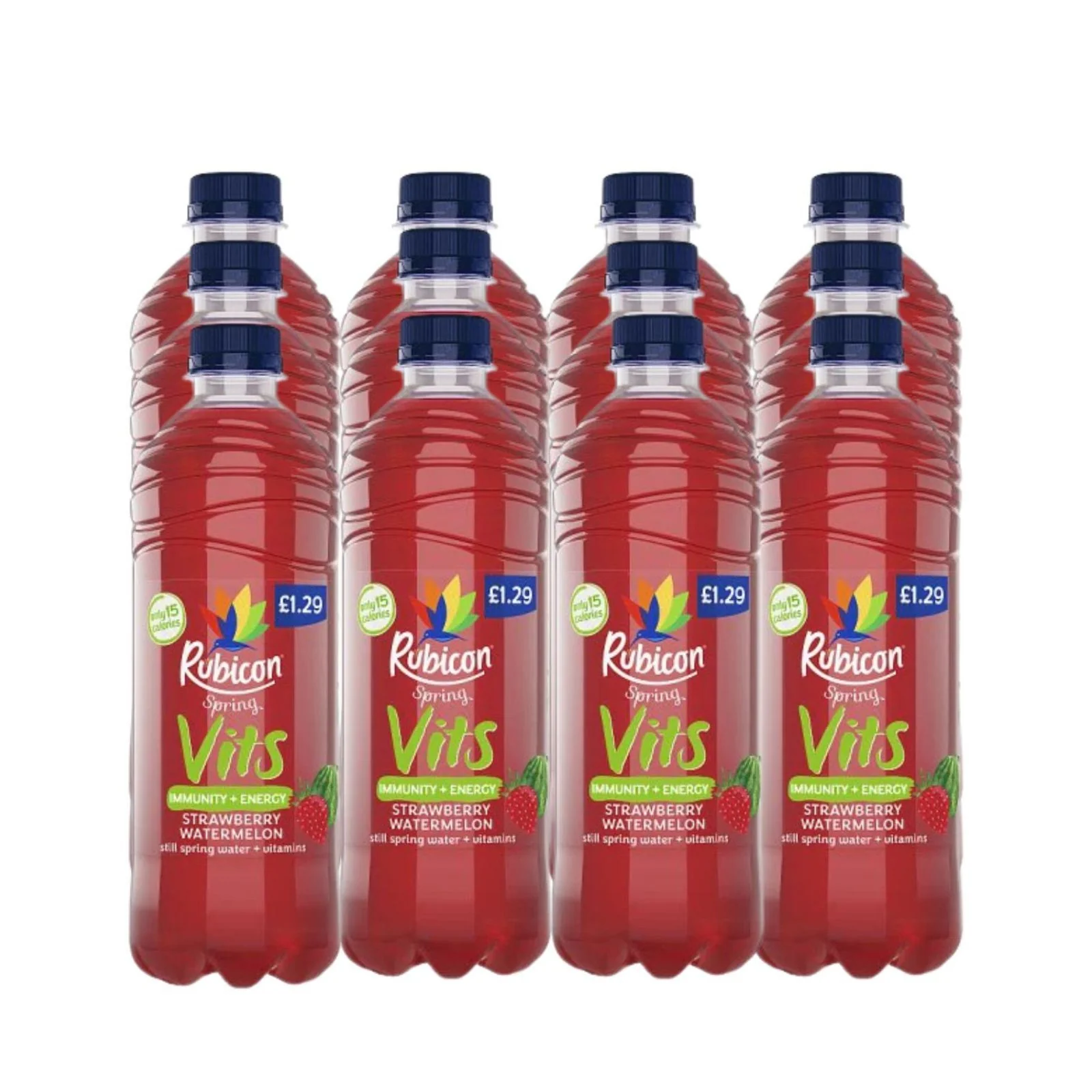 Rubicon Spring Still Vits Strawberry Watermelon £1.29 500ml (Box of 12)