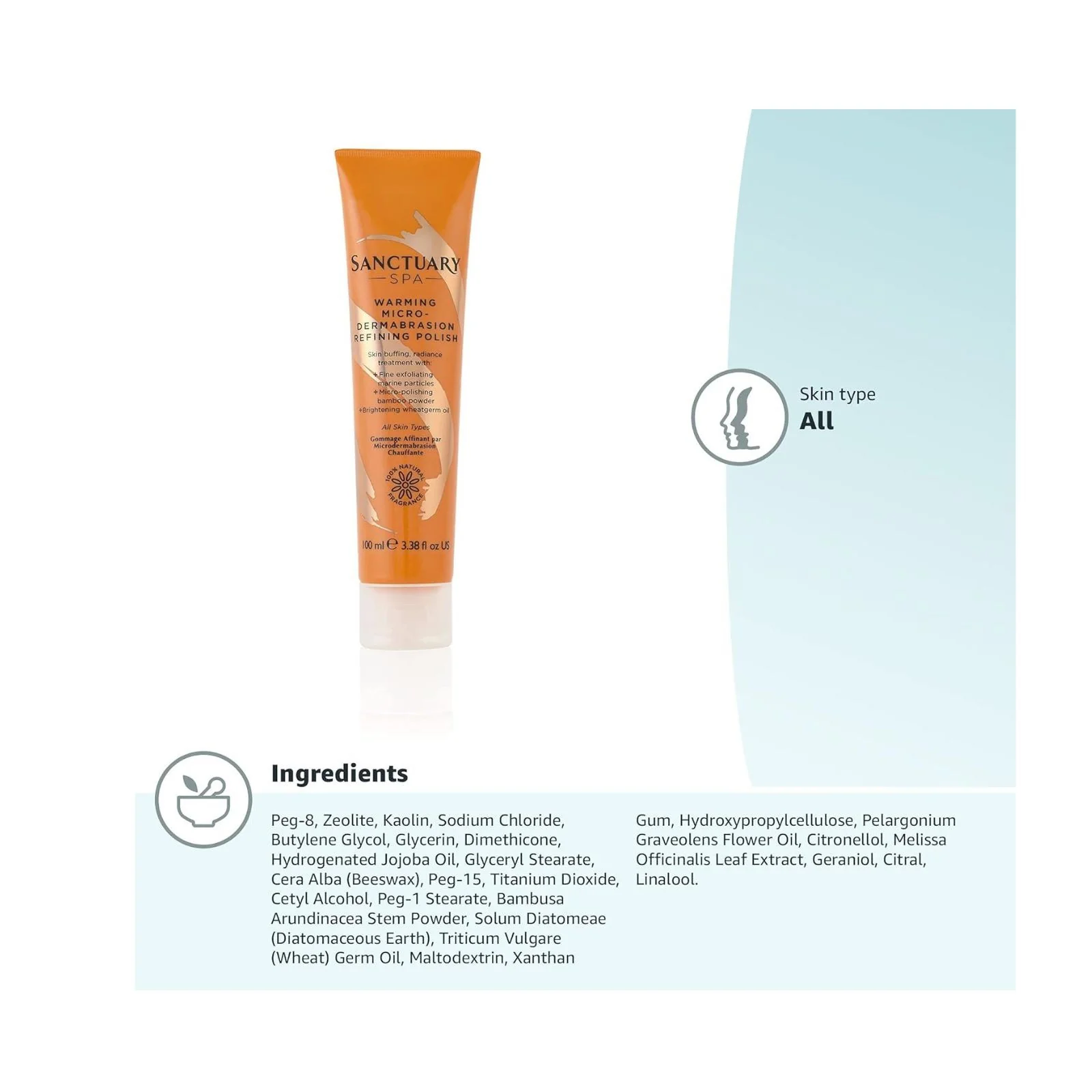 Sanctuary Spa Face Scrub, Warming Micro-Dermabrasion Polish, Exfoliator, 100 ml - Image 2